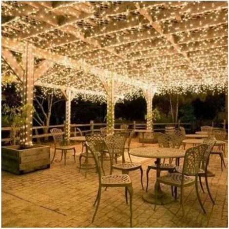 Alliandis 100m 600 Led Lichterkette Für Karneval, Hochzeit, Außen-, Garten- Und Innenbeleuchtung (warmweiß)