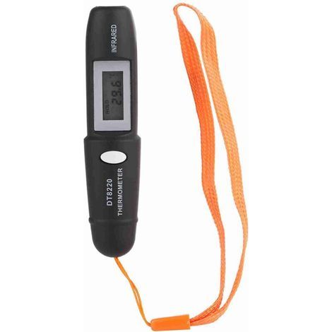 Garden Future Miniatur-infrarot-thermometer, Kontaktlos, Extrem Temperaturbeständig Mit Digitalem Lcd-display – Inklusive Eingebauter Batterie – Kzq
