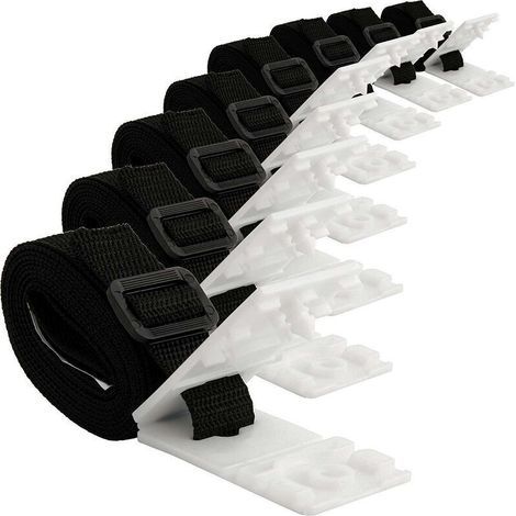 Alliandis 8-teiliges Poolabdeckungs-aufrollset Mit Gurten Und Clips Für Aufrollvorrichtungen, Solar-poolabdeckungsaufrollvorrichtung Für Eingelassene Pools, Solar-aufrollrohr