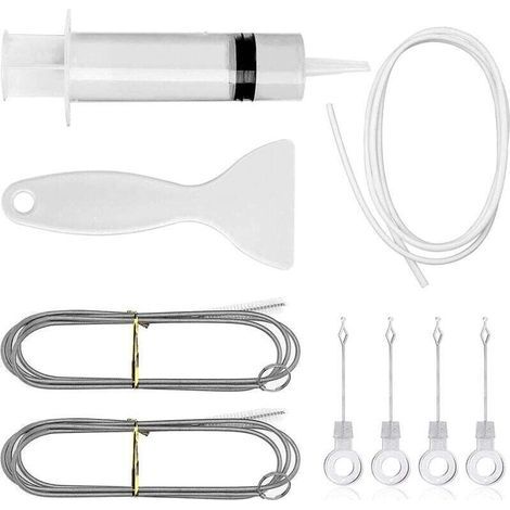 Alliandis Kühlschrankreinigungsset, 9-teiliges Reinigungsset Mit Abflussreiniger, Abflussbürste Und Abflusslochentferner, Für Die Küche Zu Hause