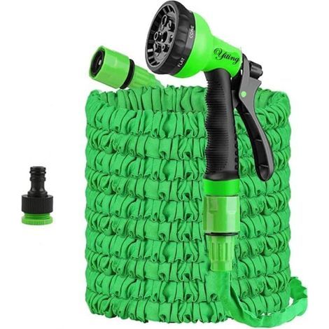 Garden Future 15 M Ausziehbarer Gartenschlauch Mit 8-düsen-multifunktionsdüse, Flexibel Und Einziehbar