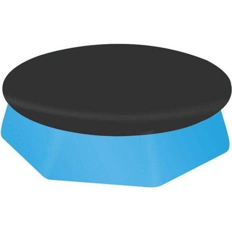 Garden Future Rundpoolabdeckung Für Runde Pools Mit 366 Cm Durchmesser, Xu, Poolabdeckung, Verbessertes Material, Dicker Und Haltbarer, Staub- Und Blattabweisend, Einfach Zu Installieren, Schwarz (366