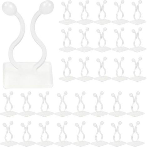 Alliandis Kletterpflanzen-stützclips, 50 Stück, Selbstklebende Wandhaken Zur Befestigung Von Kletterpflanzen, Heimdekoration (weiß)