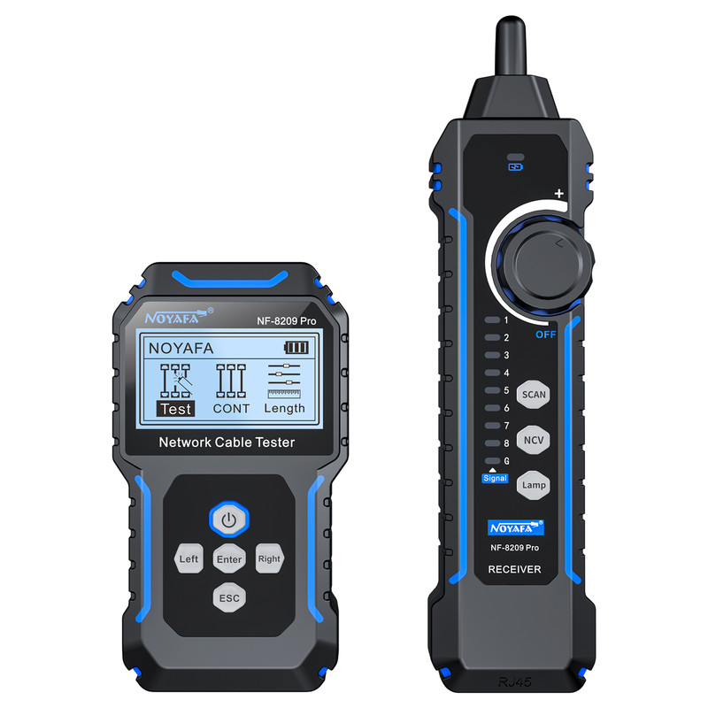 Nf-8209pro Netzwerkkabeltester, Poe-kabel-tracker, Kabelmapping, Fehlerortung, Porttest, Crimp-test, Cat5/cat6/rj45/rj11