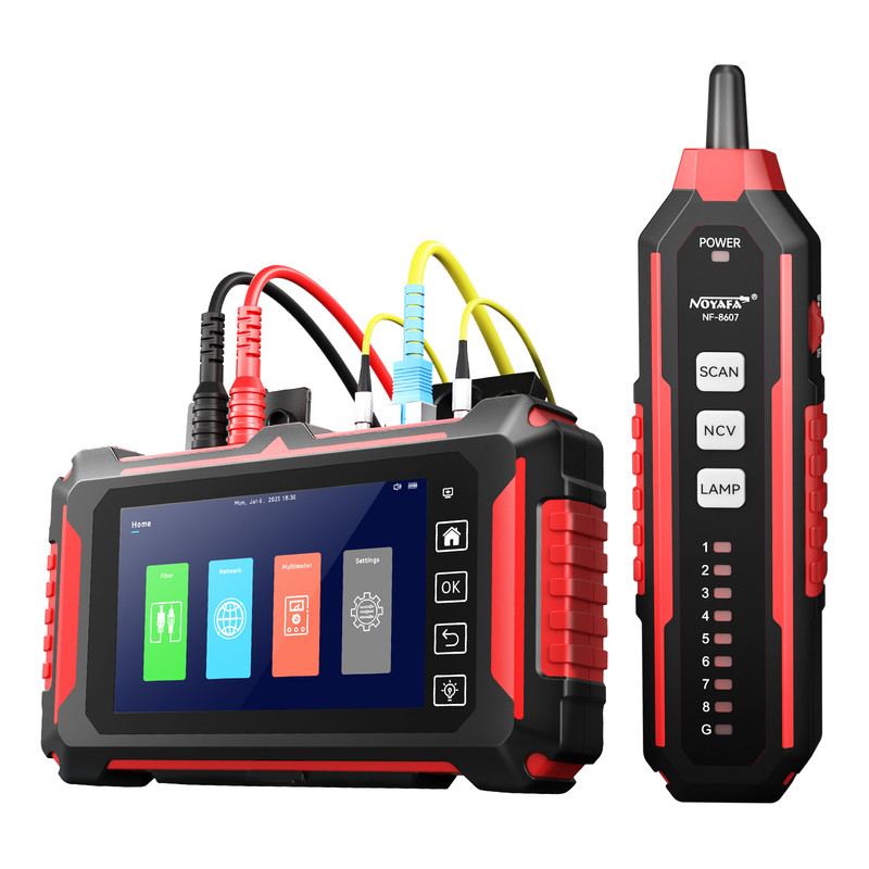 Nf-8607 Multifunktionales Glasfasernetzwerk-testgerät, Otdr, Optisches Wattmeter, Rotlichtstift, Netzwerkkabeltester, Poe-detektor, Multimeter