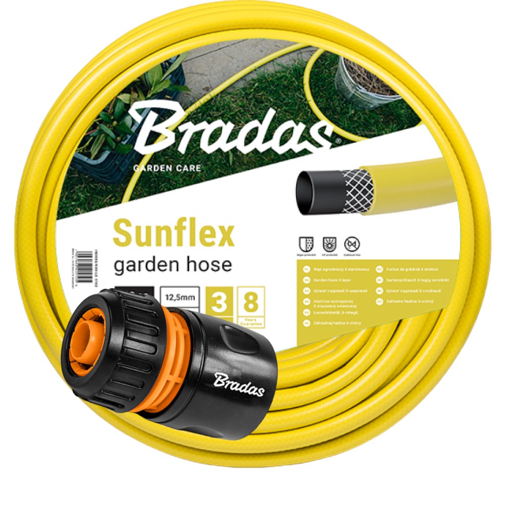Sunflex Gartenschlauch 3/4" - 50 M Und Schnellkupplung