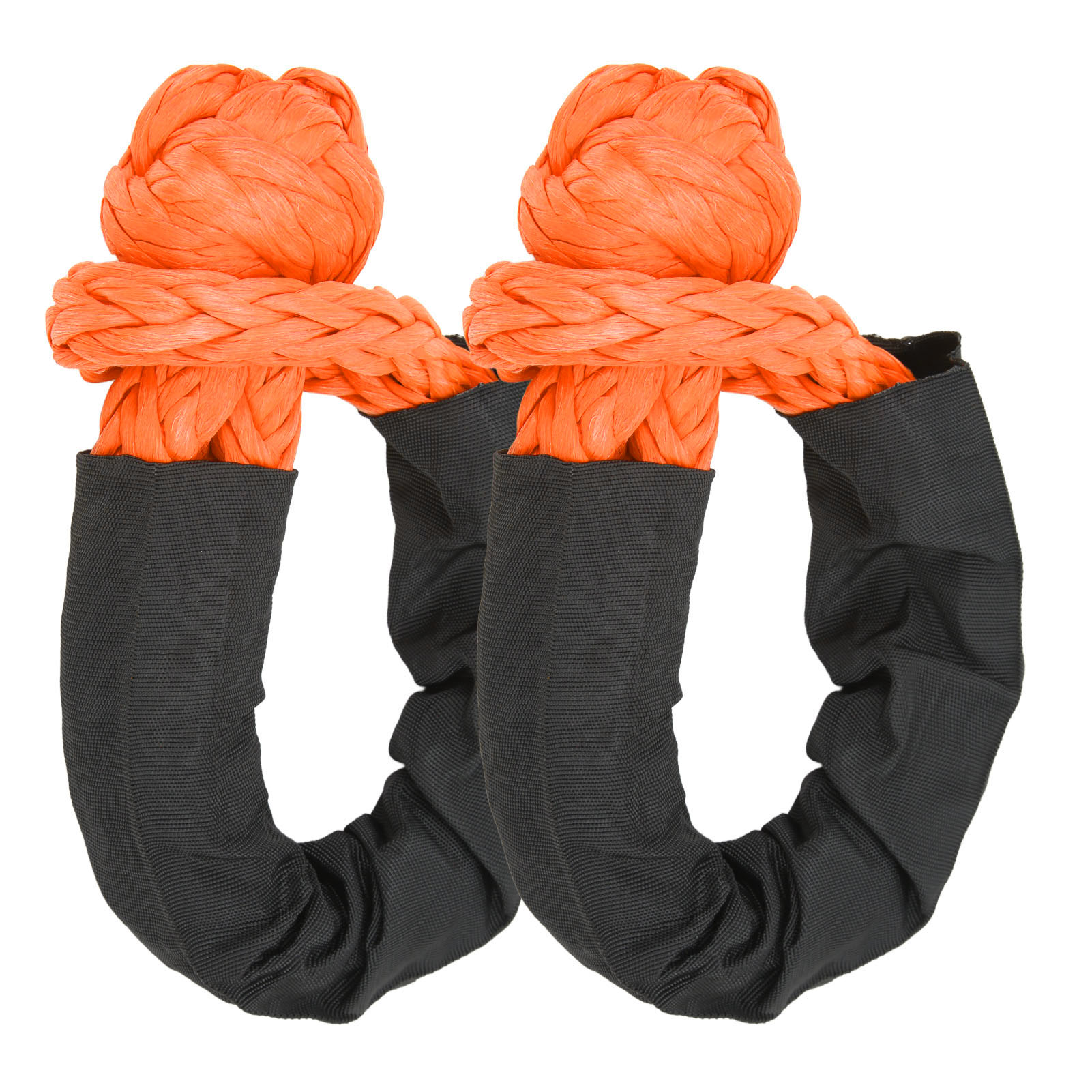 Satz Mit 2 Toivize 35t 14mm Uhmpe Orangefarbenen Softschäkeln Für 4x4-bergung Und Offroad-abschleppen – Extrem Robust