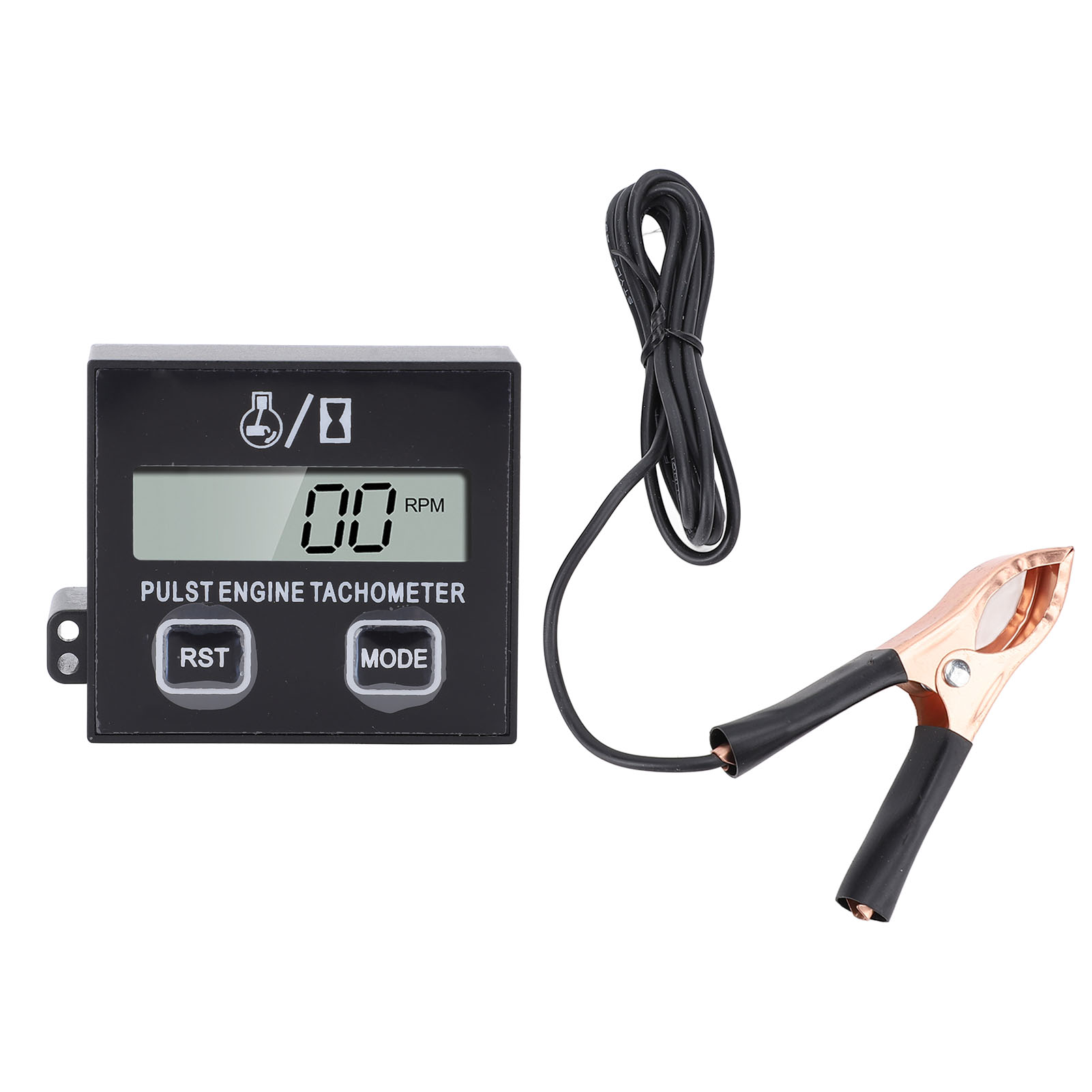 Wasserdichter, Markenloser, Universeller Digitaler Drehzahlmesser Mit Metallclip Und Lcd-anzeige, 100–30000 U/min Für Motoren
