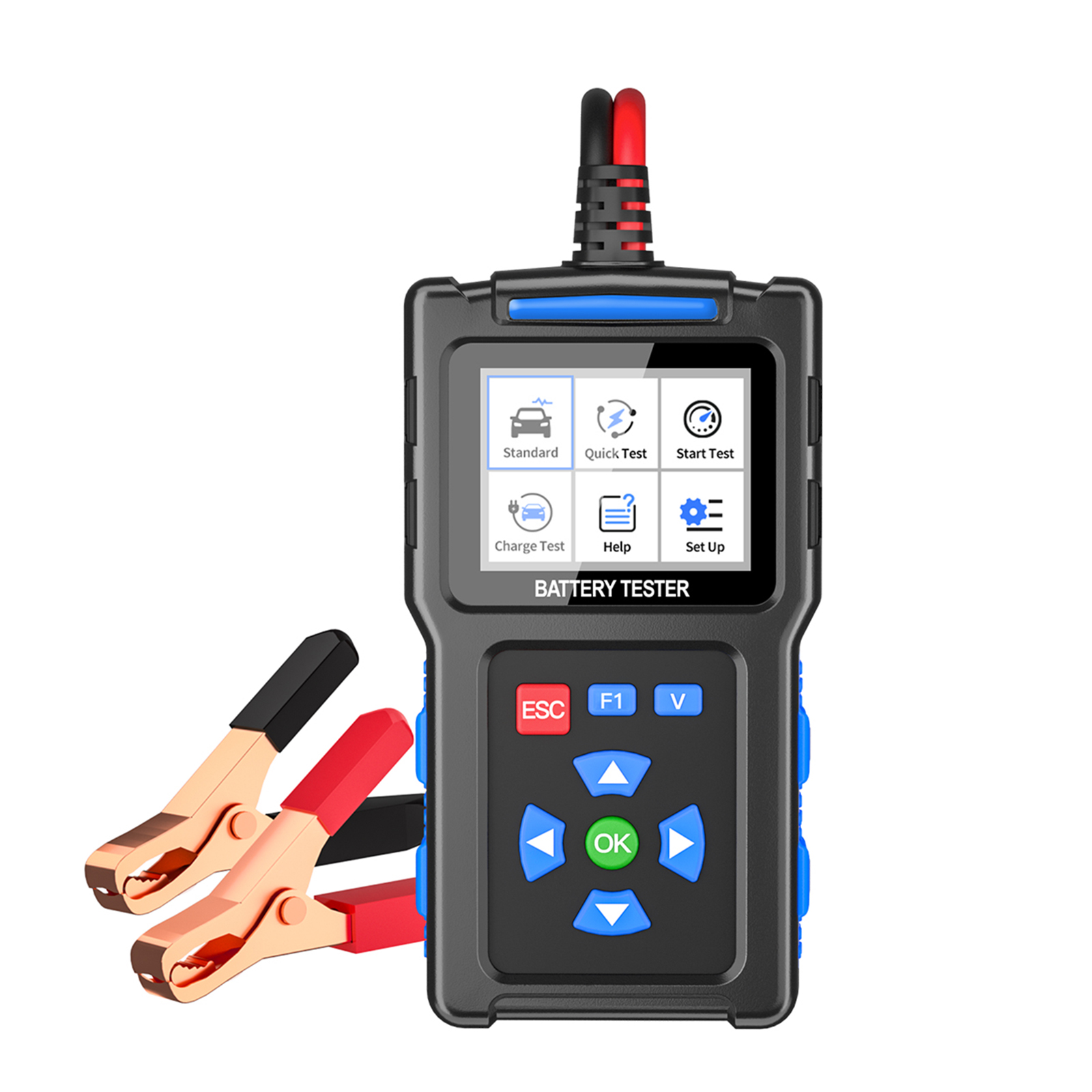 Toivize Bt300 12v/24v Batterietester Mit 2,4" Tft-bildschirm Für Agm-, Gel- Und Blei-säure-batterien
