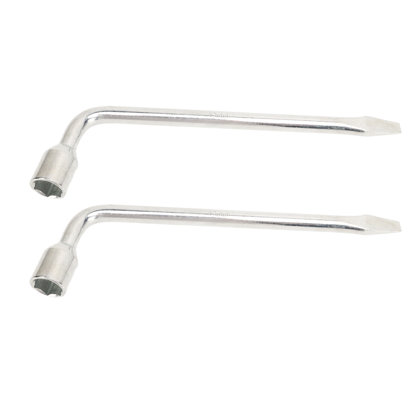 L-förmiger Steckschlüssel Für Reifen – 2er-set – Verzinkter Stahl 45 – Doppelseitig, 19 Mm, Mit Integriertem Hebel – Robustes, Korrosionsbeständiges Werkzeug Für Schnelle Reparaturen Und Kraftvolles A