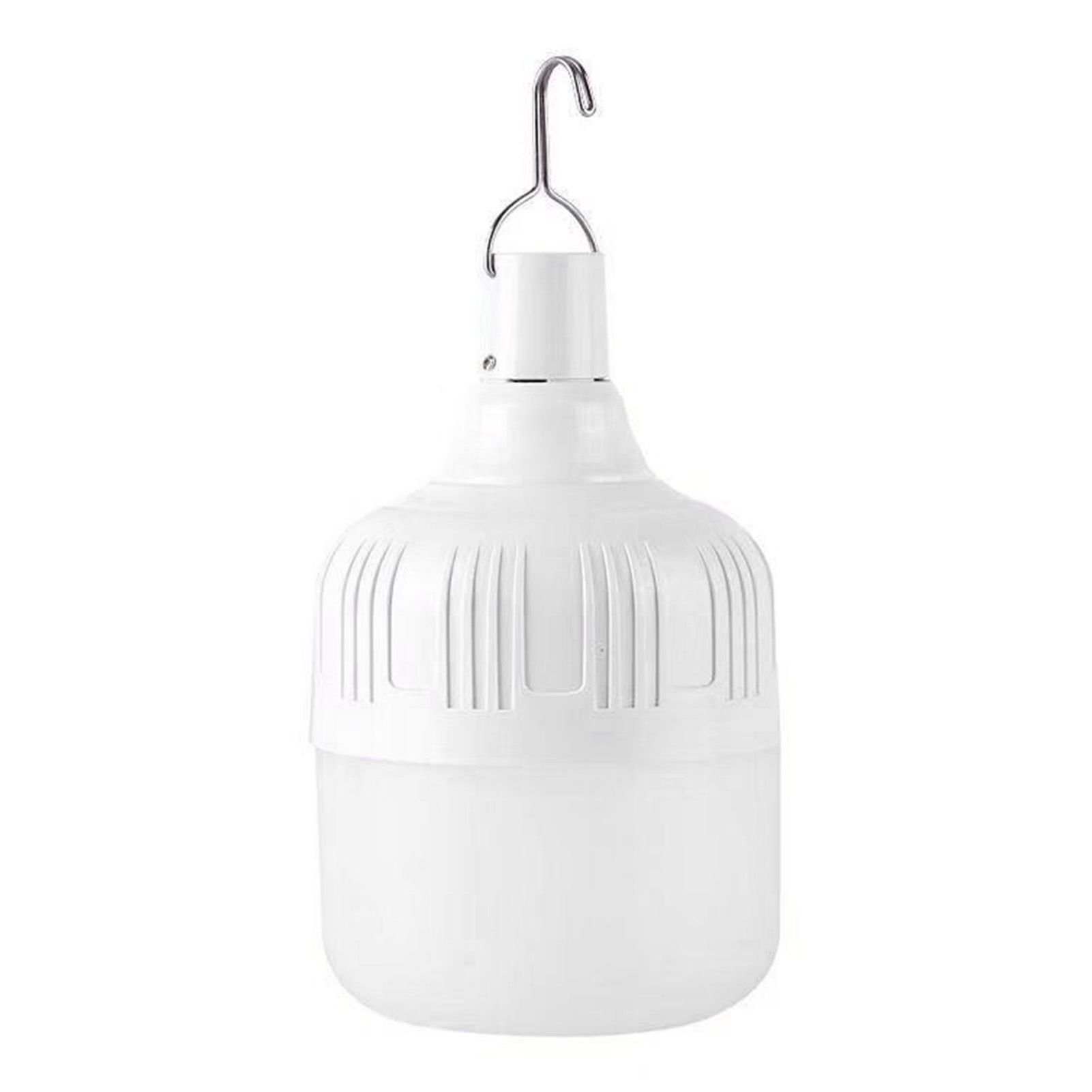 Toivize 80w Usb-wiederaufladbare E27-notfall-led-lampe, Weißes Polycarbonat, 80 Mm, 18 Stunden Akkulaufzeit, Warmes Licht, Kompakt