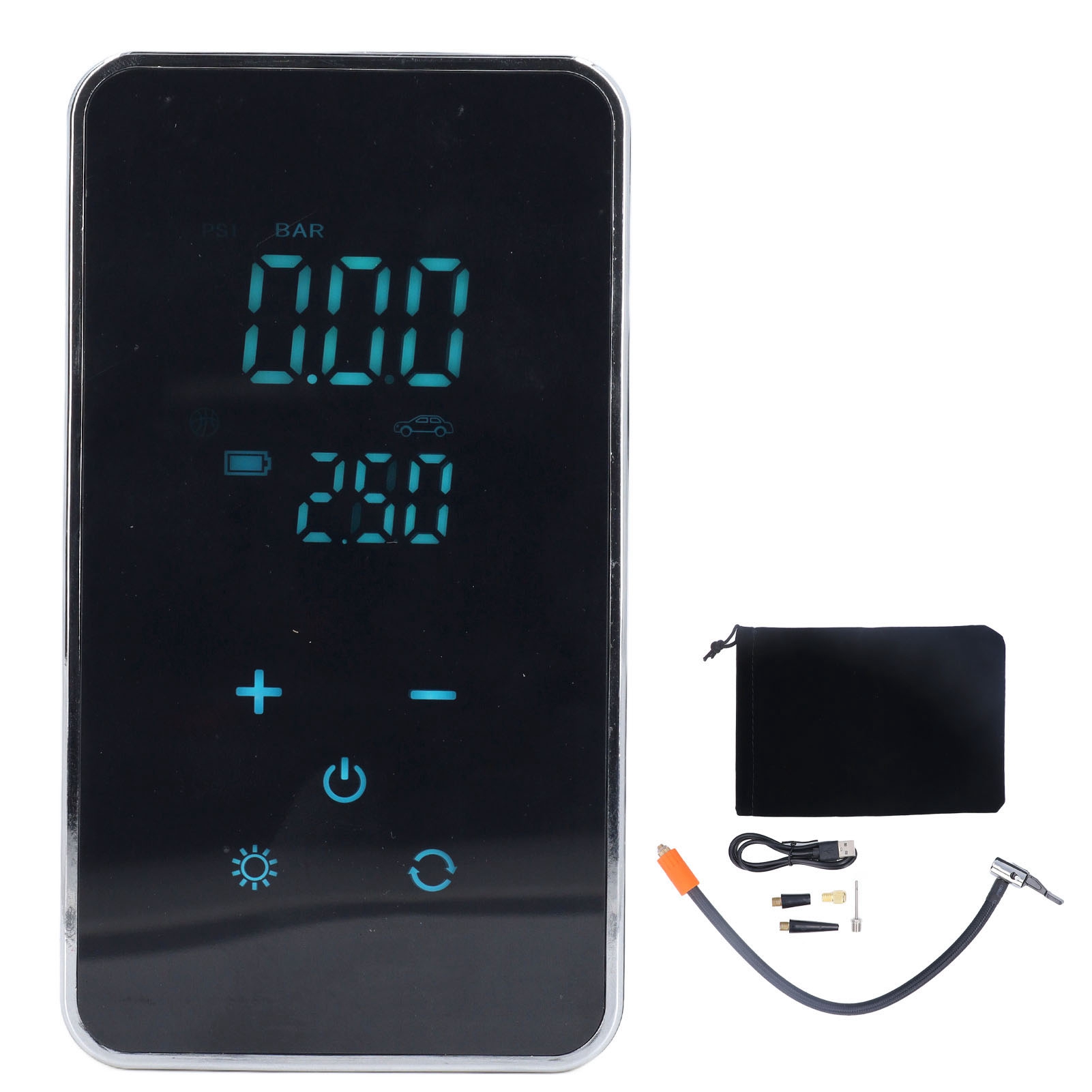 Toivize 1800mah Akku-reifenfüller Mit Lcd-display, Kompakt, Tragbar, Usb-aufladbar, Für Autos, Fahrräder, Motorräder Und Bälle – Unverzichtbares Zubehör
