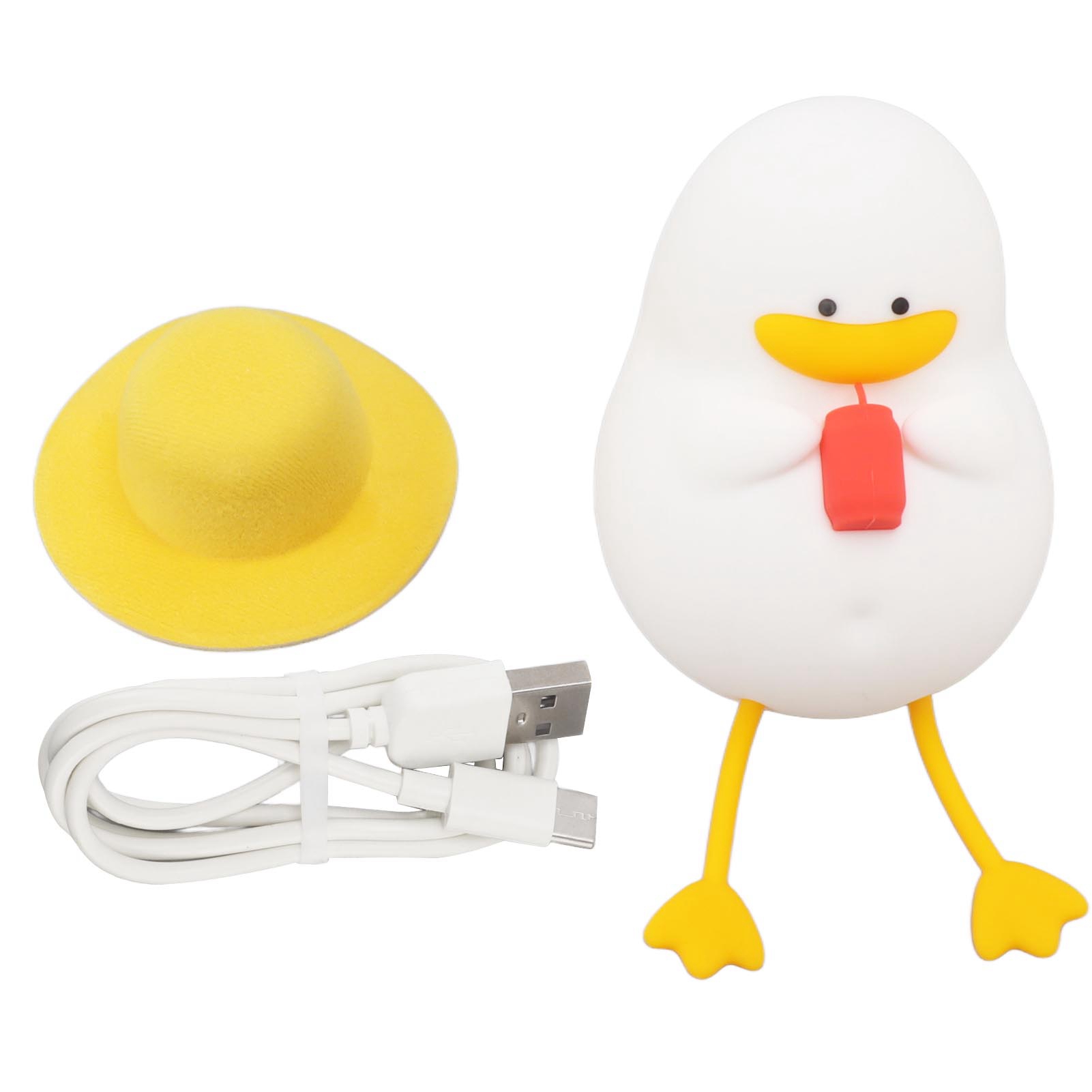 Silikon-enten-nachtlicht, Usb-wiederaufladbar, Warmweißes Rgb-licht, 3 Helligkeitsstufen, Timer, Niedliches, Weiches Design Für Kinder- Und Erwachsenenschlafzimmer