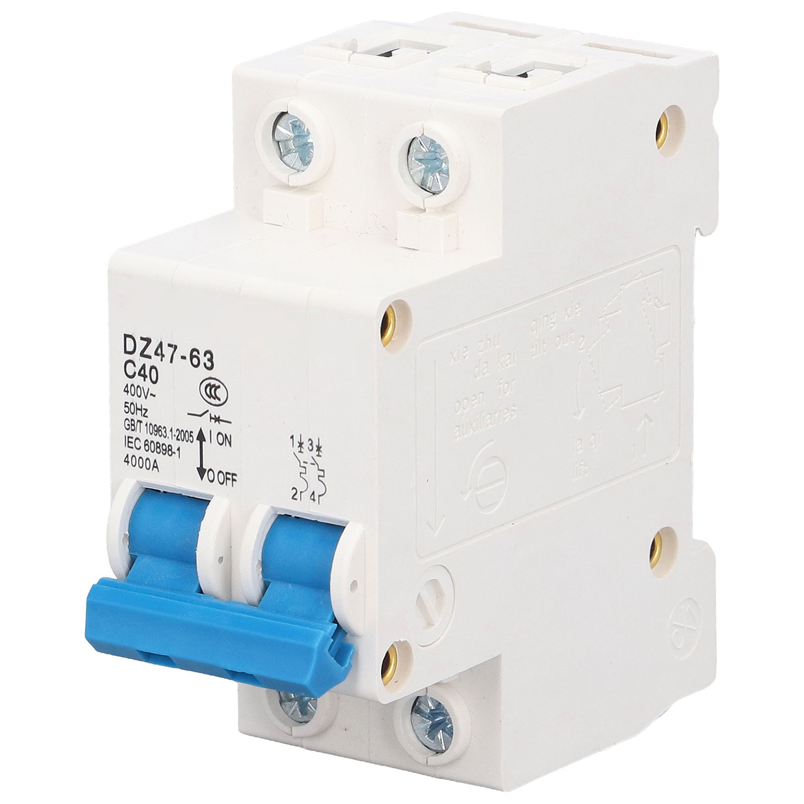 2p Dz47-63 40a 220v Fehlerstromschutzschalter Mit Leckstromschutz