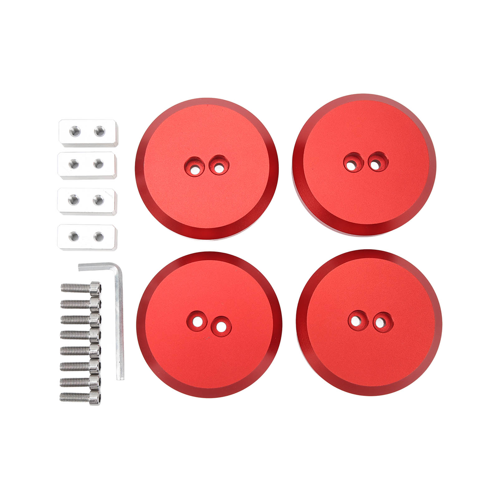 Toivize Wagenheberadapter Für Corvette C5-c8, Porsche 911, Boxster, Rot Eloxiertes Aluminium, 4er-set, Einstiegsleistenschutz