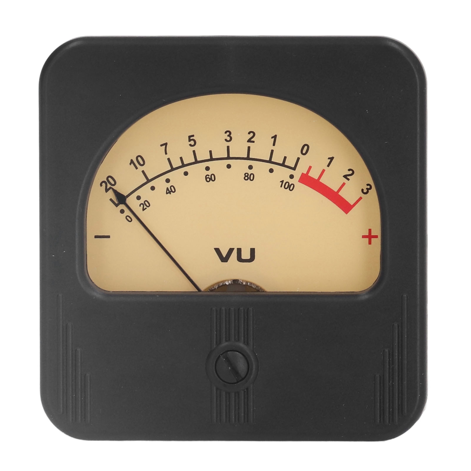 Toivize Tr-76-s0853 Hintergrundbeleuchtetes Vu-meter, Abs/pmma, 7,5 X 8 Cm, Für Studioaufnahmen Und Verstärkerbeleuchtung