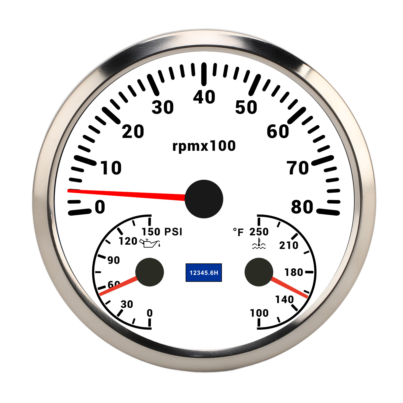 Toivize Cxa088 3-in-1-drehzahlmesser 110 Mm Öl Wasser