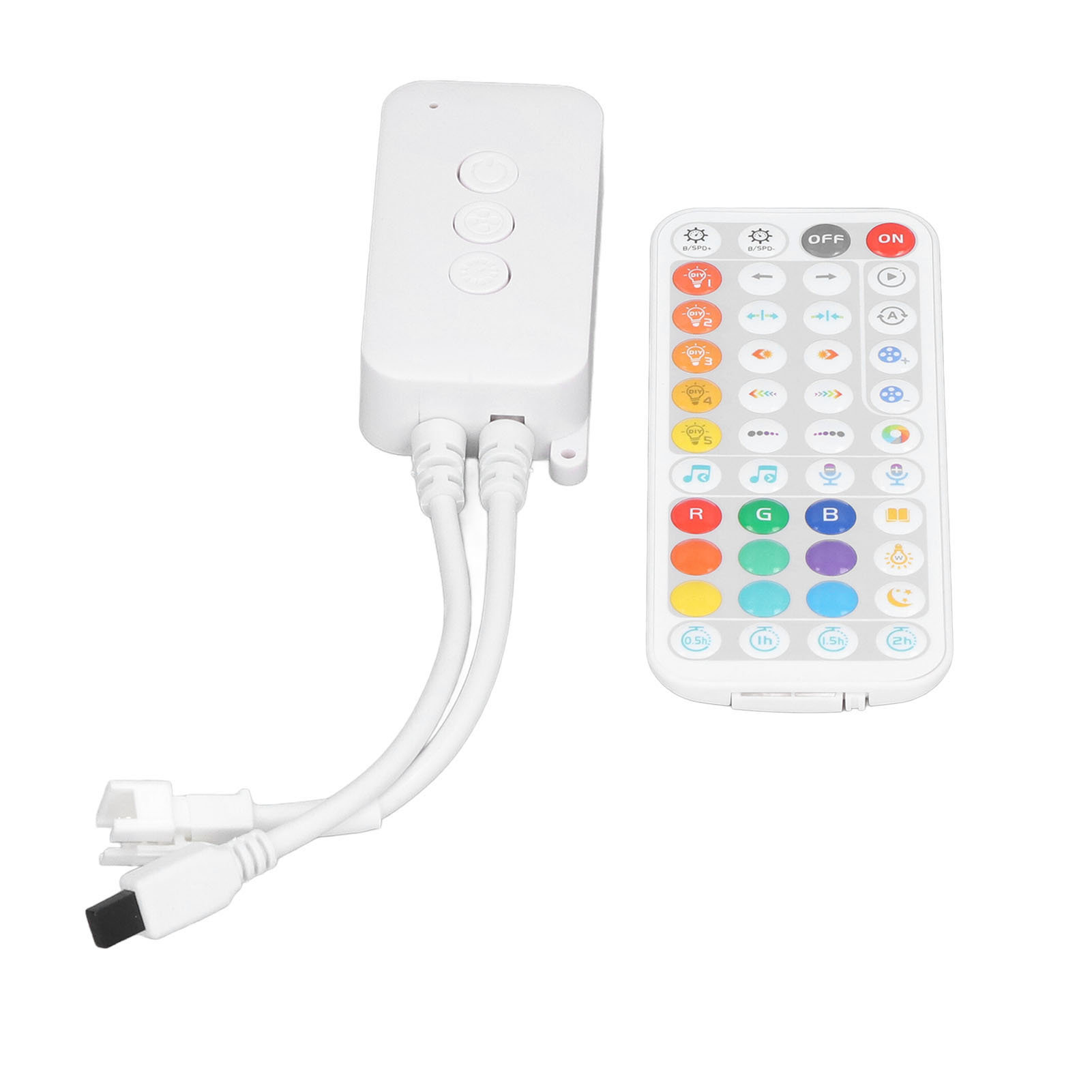 Bluetooth-led-controller Mit 44-tasten-fernbedienung, Musiksynchronisation, Kompatibel Mit Ws2812b Und Sk6812, Für Rgb-led-streifen