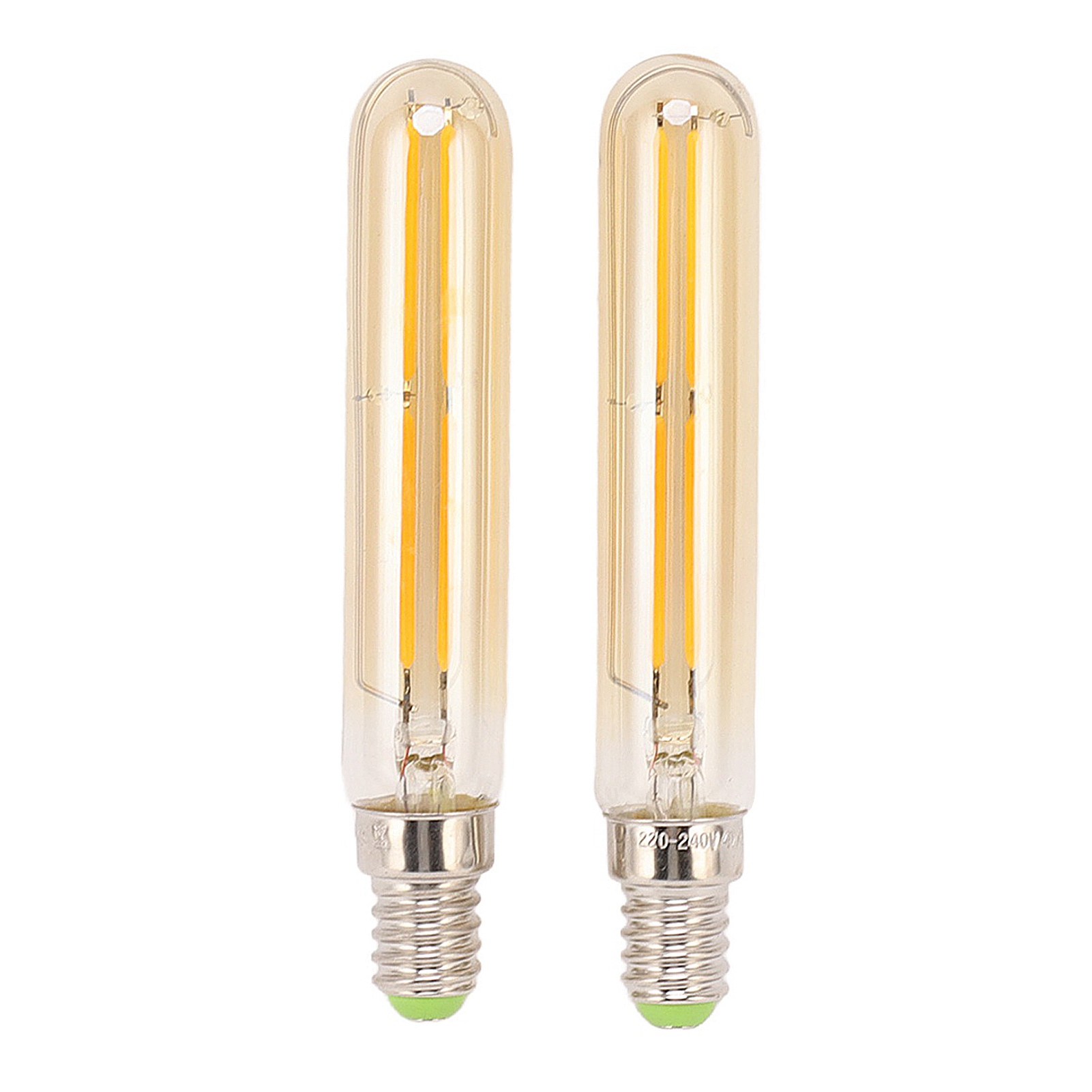 2er-pack E14 Led-lampen T20x120mm 4w Goldglas 2300k