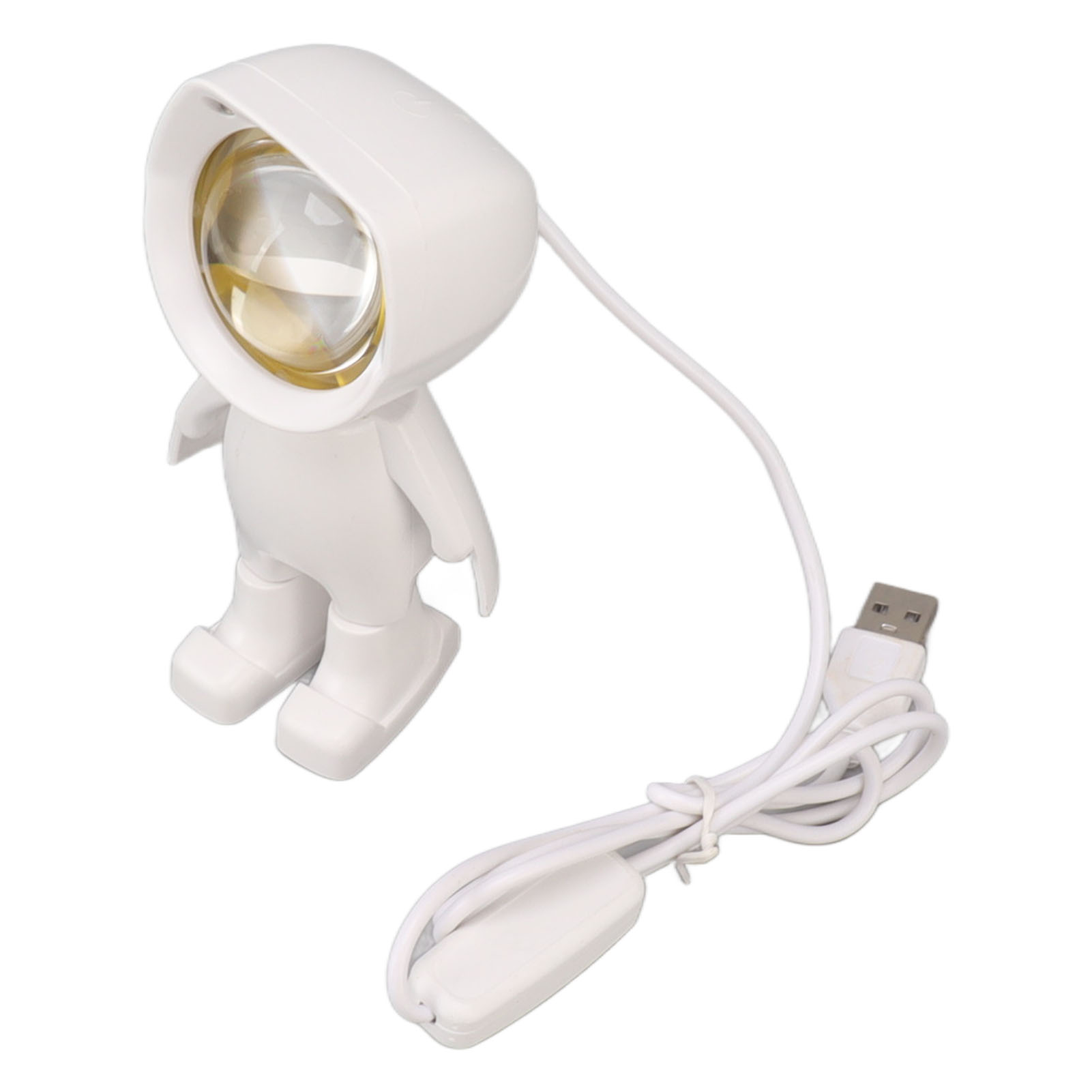 Led-nachtlicht Im Astronauten-design, 125 Mm, Abs, Warmweiß, Usb-anschluss, Bürodekoration