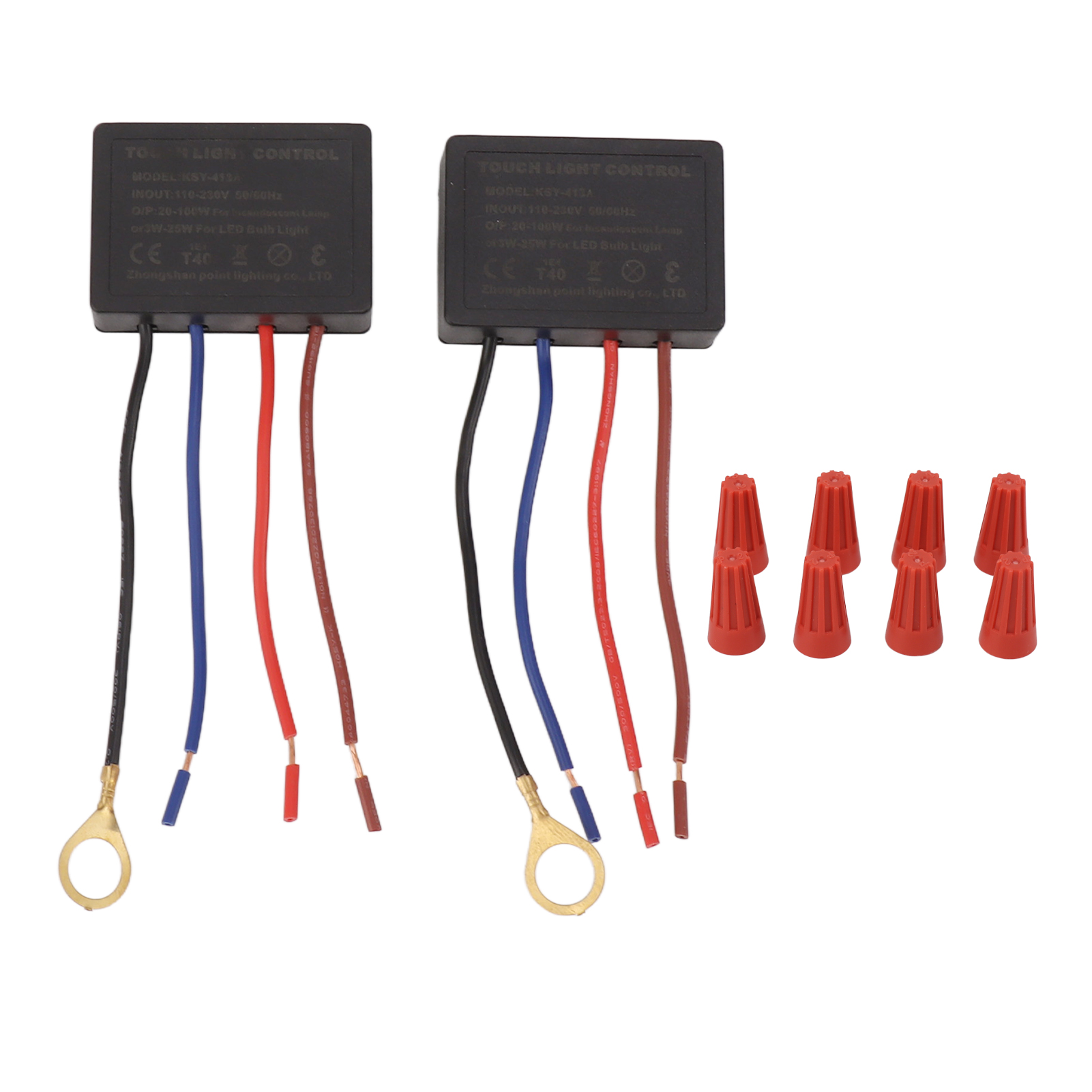Ksy-413a 3-stufiges Touch-dimmermodul Für 15–80 W Und 3–30 W Led-glühlampen, 110–230 V, Abs