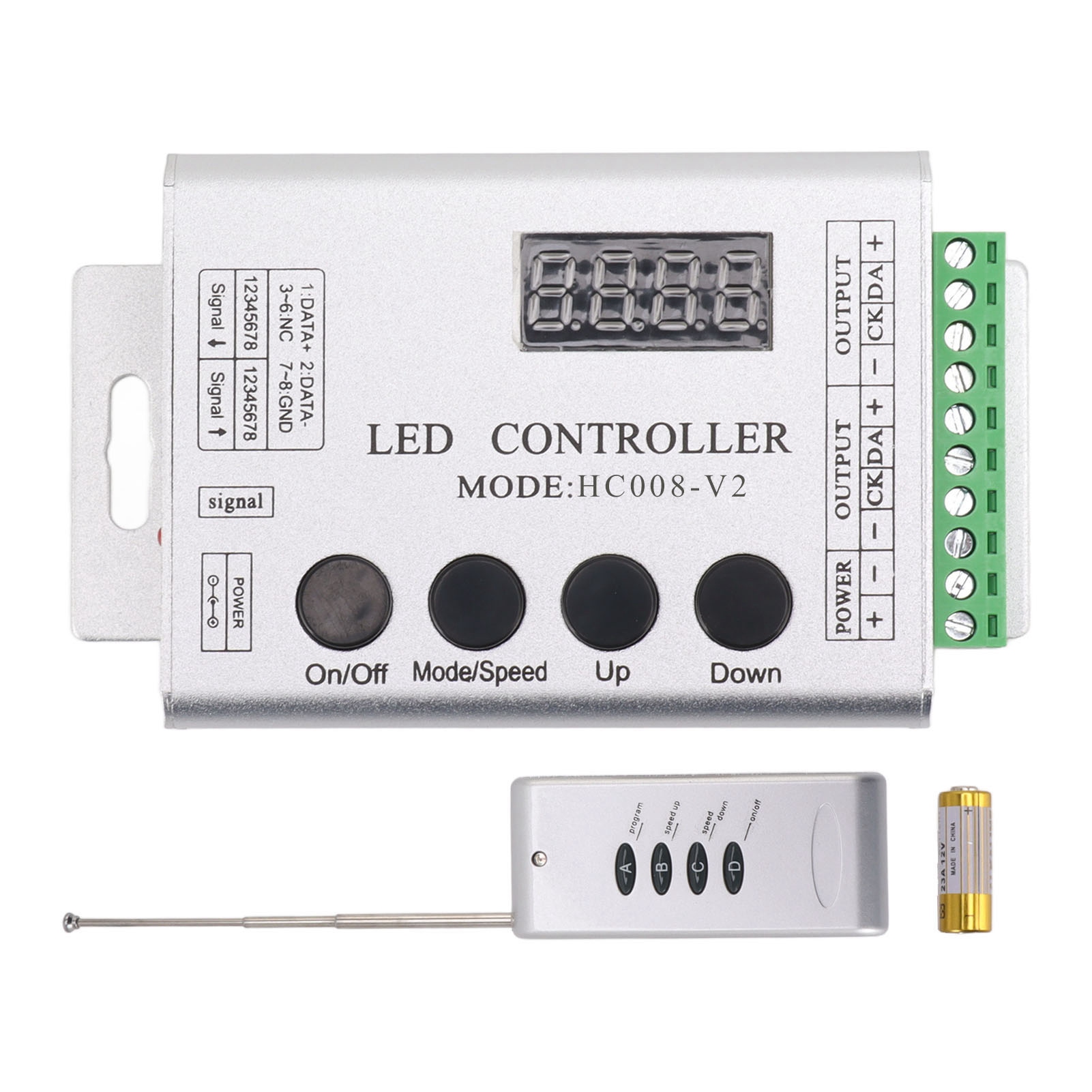 Universeller Rgb-spi-led-controller Für Ws2812b/ws2811-streifen, 5–24 V, Inklusive Funkfernbedienung, 133 Dynamische Effekte, Einfache Installation