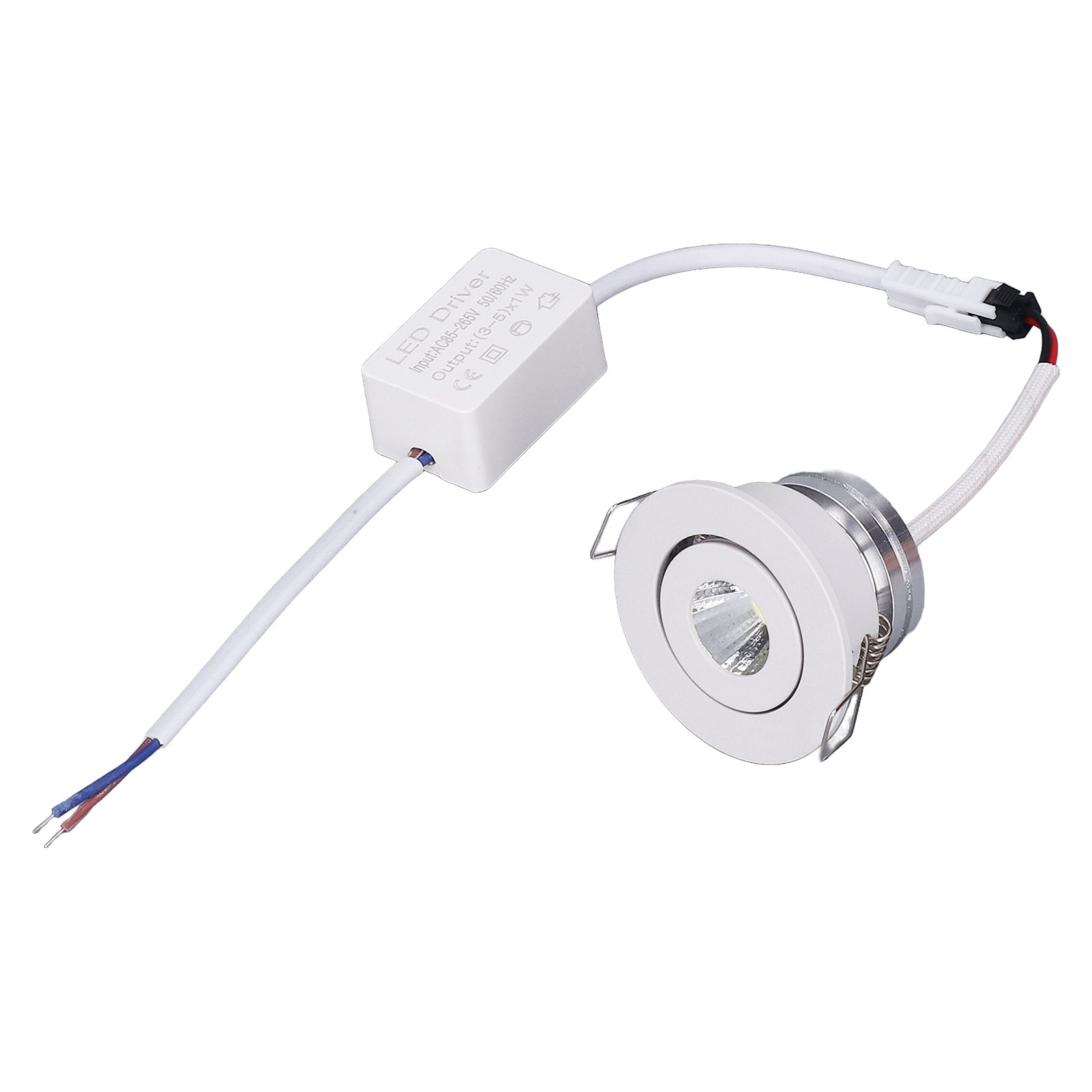 Toivize 5w Led-einbaustrahler, Verstellbar, Aluminium, Warmweiß 3000k, Ø52mm, Kompaktes Design Für Decken Und Möbel