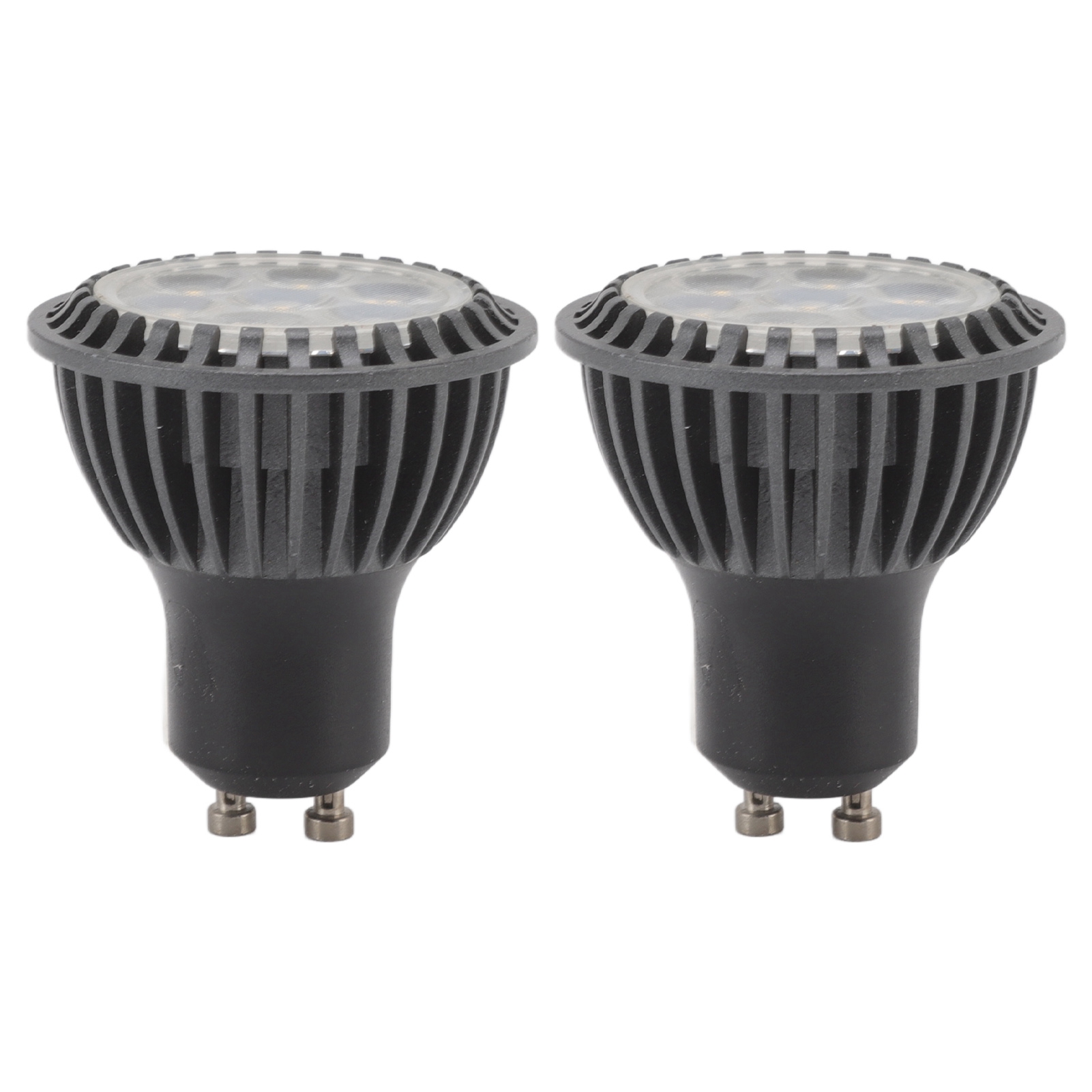 2er-pack Toivize Gu10 7w Led-lampen, Kaltweiß 6000k, Aluminium-pc, Leistungsstarke Beleuchtung Für Decke Und Arbeitsplatte