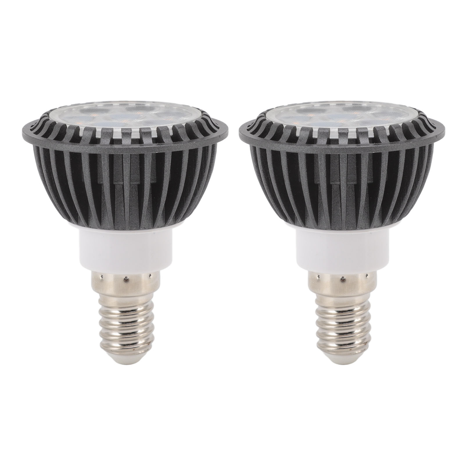 E14 7w Led-lampe, 2er-pack, Warmweiß 3000k, Energiesparend, Lange Lebensdauer, Aluminium-pc, Universal, 110–240v