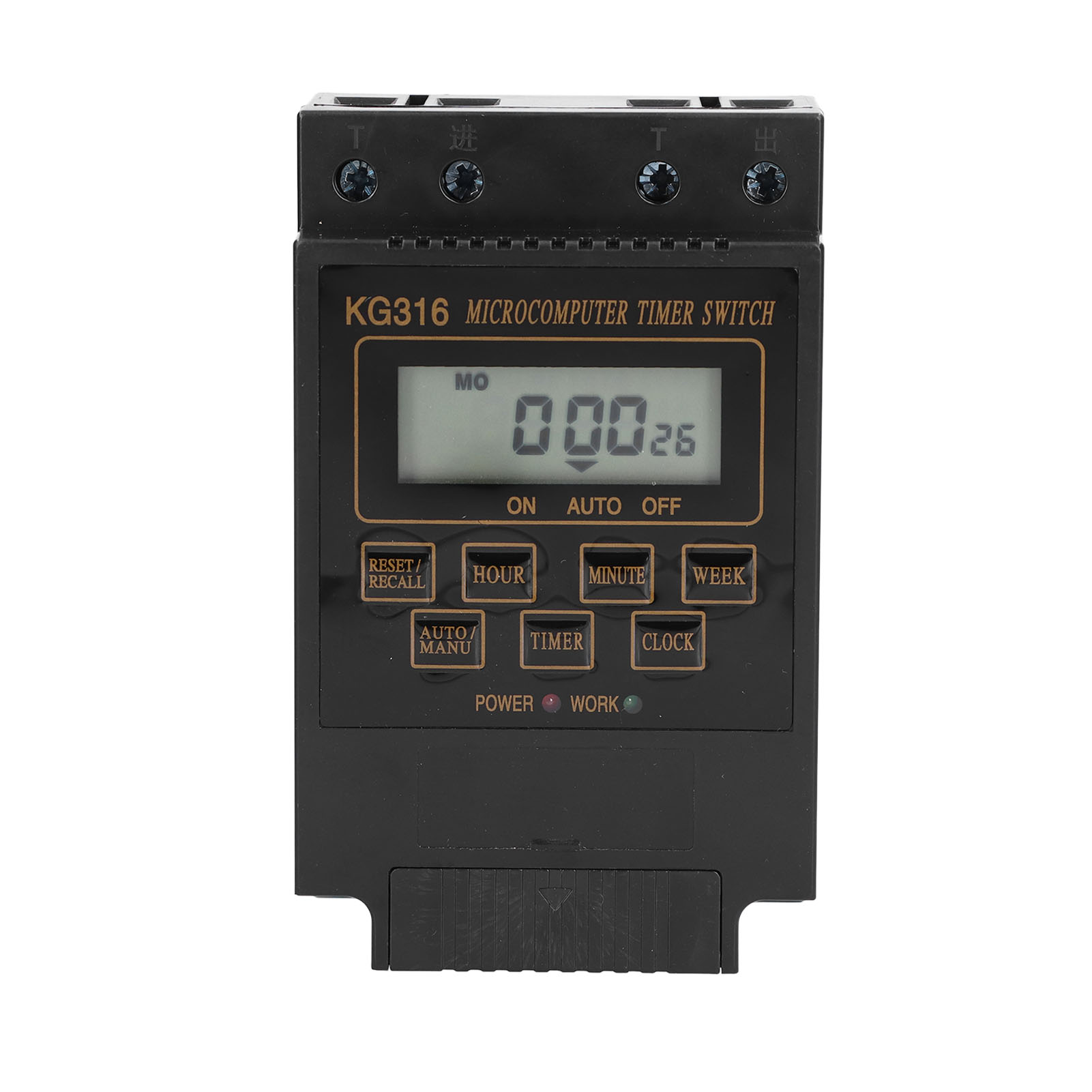 Kg316t 110v 10a Programmierbare Zeitschaltuhr Mit Digitalanzeige Zur Automatisierung Von Außenbeleuchtung Und Elektrischen Haushaltsgeräten