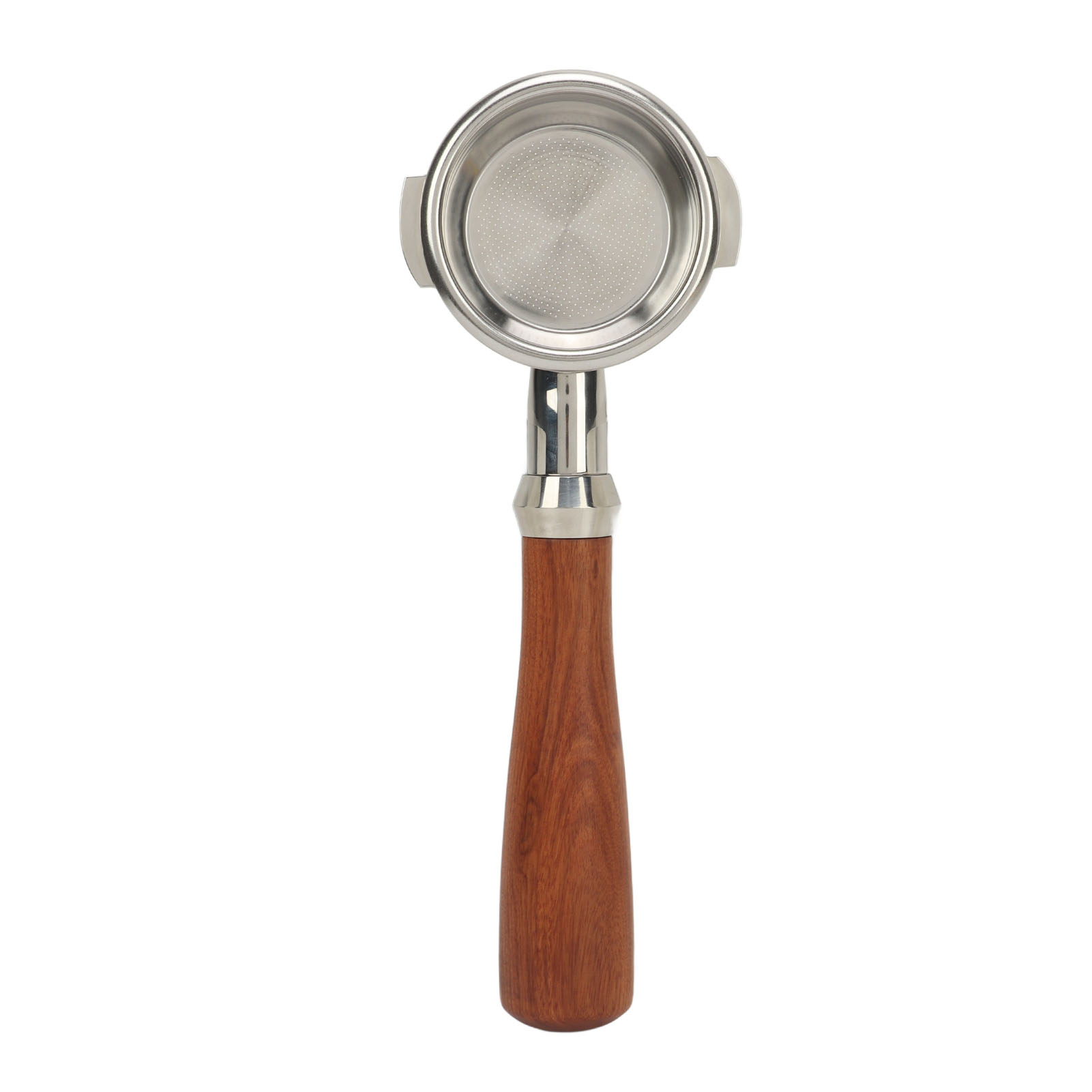 Bodenloser Siebträger Für E61 Espressomaschine, 58 Mm, Edelstahl 304 Und Massivholz