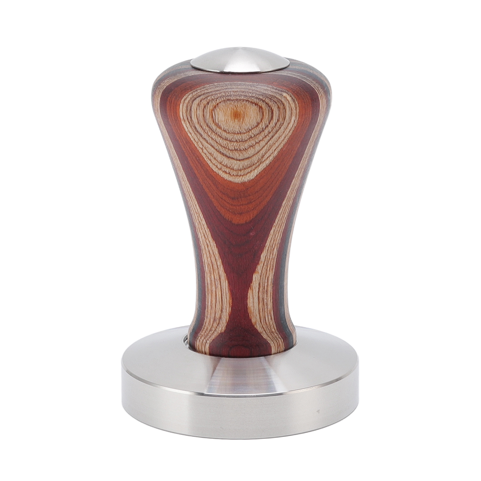 58-mm-kaffeetamper, Edelstahl 304, Farbiger Holzgriff, Kompaktes Und Abnehmbares Design Für Baristas