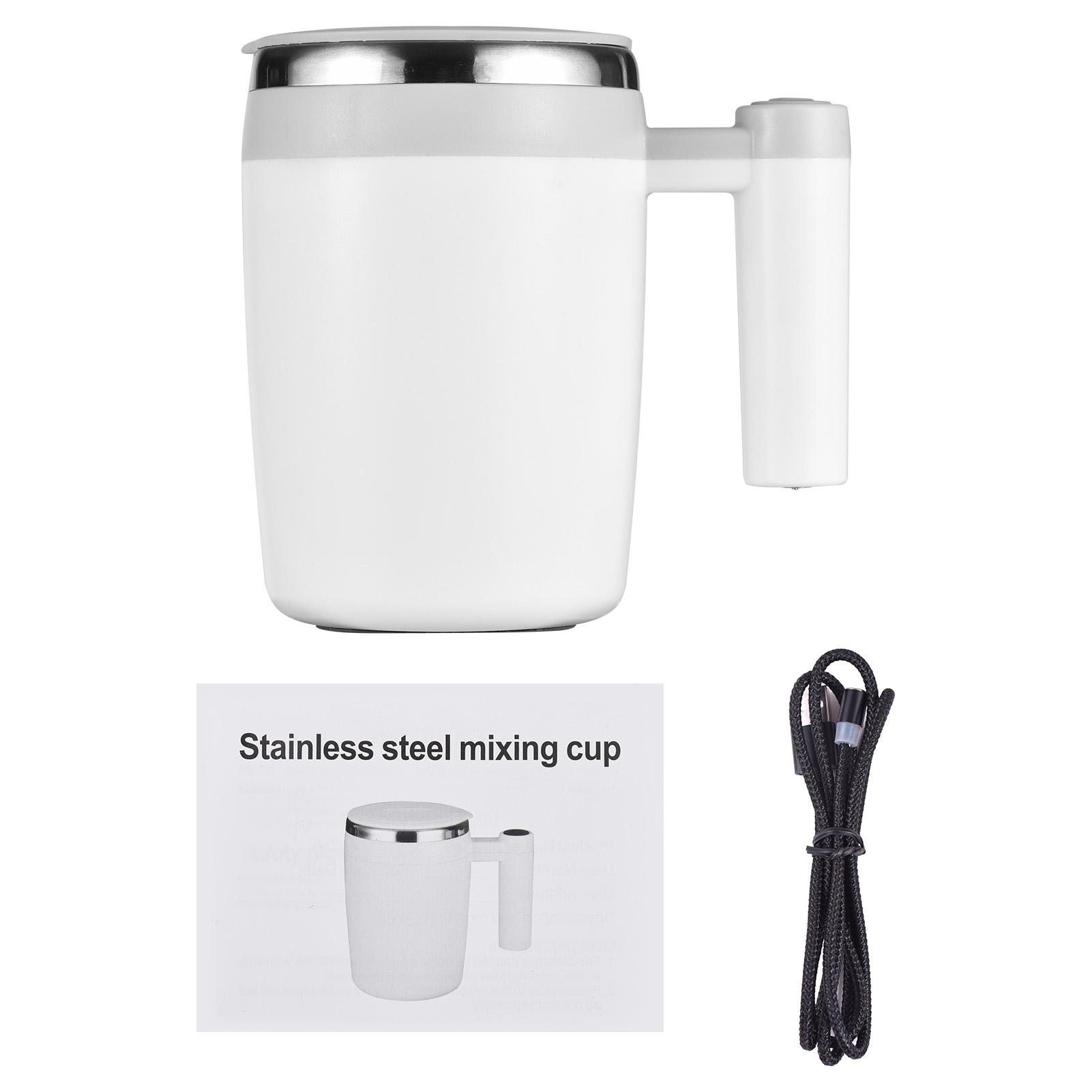 Automatischer Kaffeebecher Mit Magnetrührer, Digitaler Temperaturanzeige, Edelstahl 304, 400 Ml, Usb-aufladbar