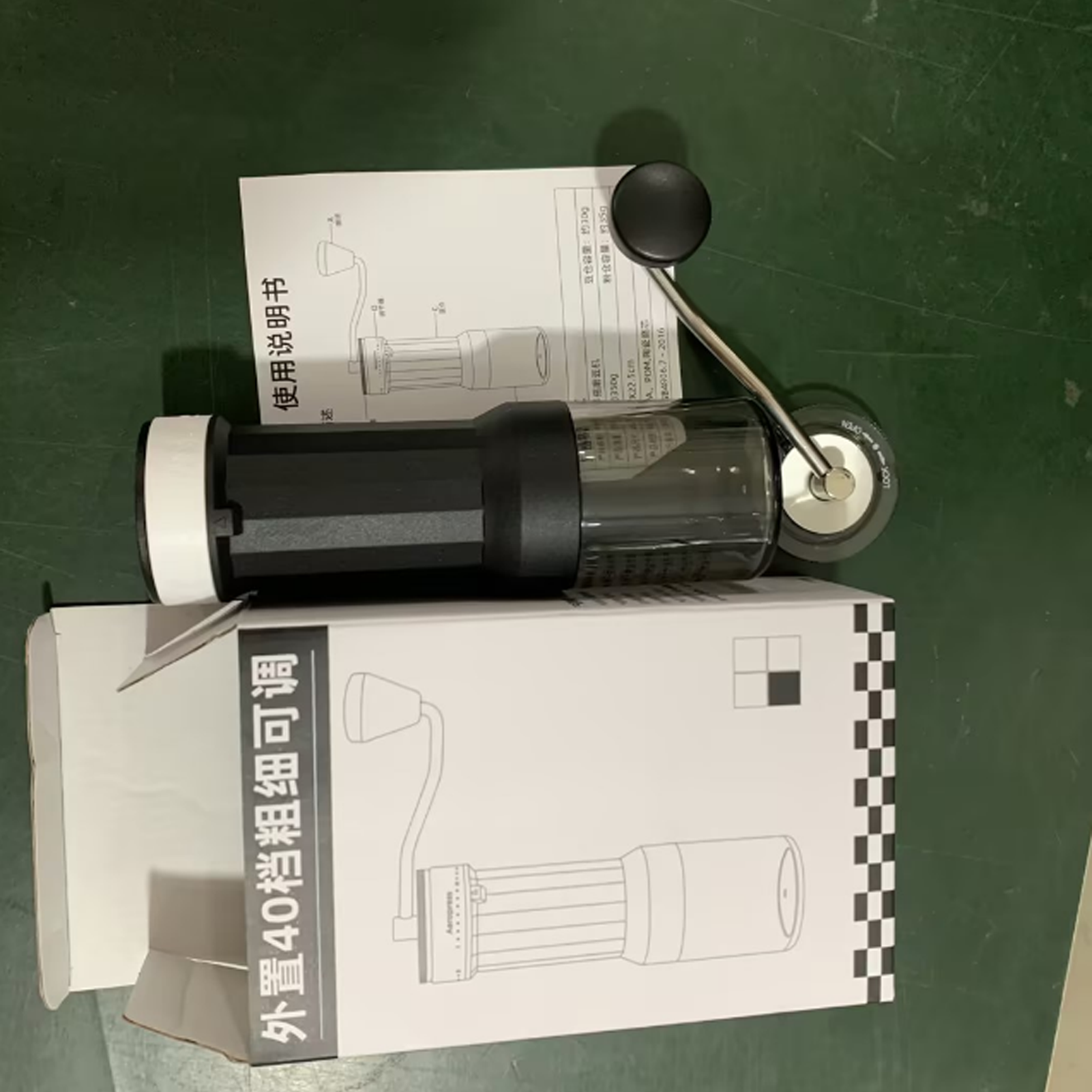 Handkaffeemühle – Toivize – Aluminium & Cnc-gefräster 420-stahl – 40 Präzise Mahlgradeinstellungen, Leise Und Kompakt Für Espresso Oder Filterkaffee
