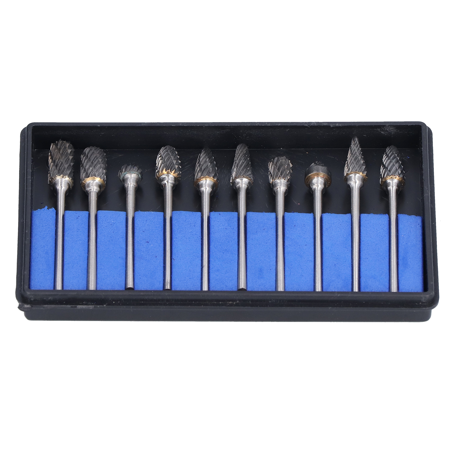 Set Mit 10 Hartmetall-rotationsfräsern, 3 Mm Schaft, Für Dremel-gravur, Schleifen, Bohren, Holz, Metall, Kunststoff, Präzisionswerkzeug