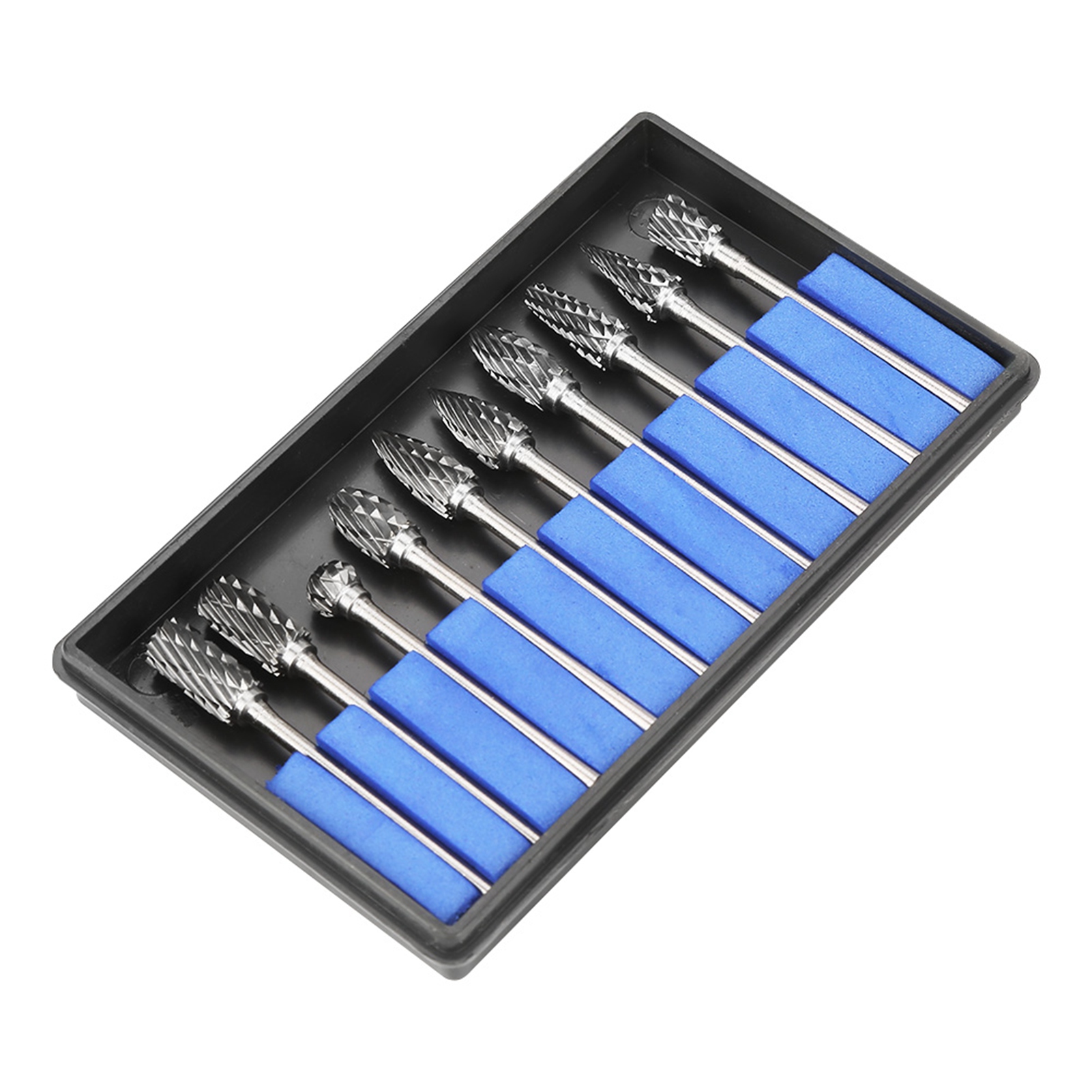 Satz Mit 10 Hartmetall-rotationsfräsern 3x6 Mm, Doppelschneider Für Metalle Und Harte Werkstoffe - Toivize