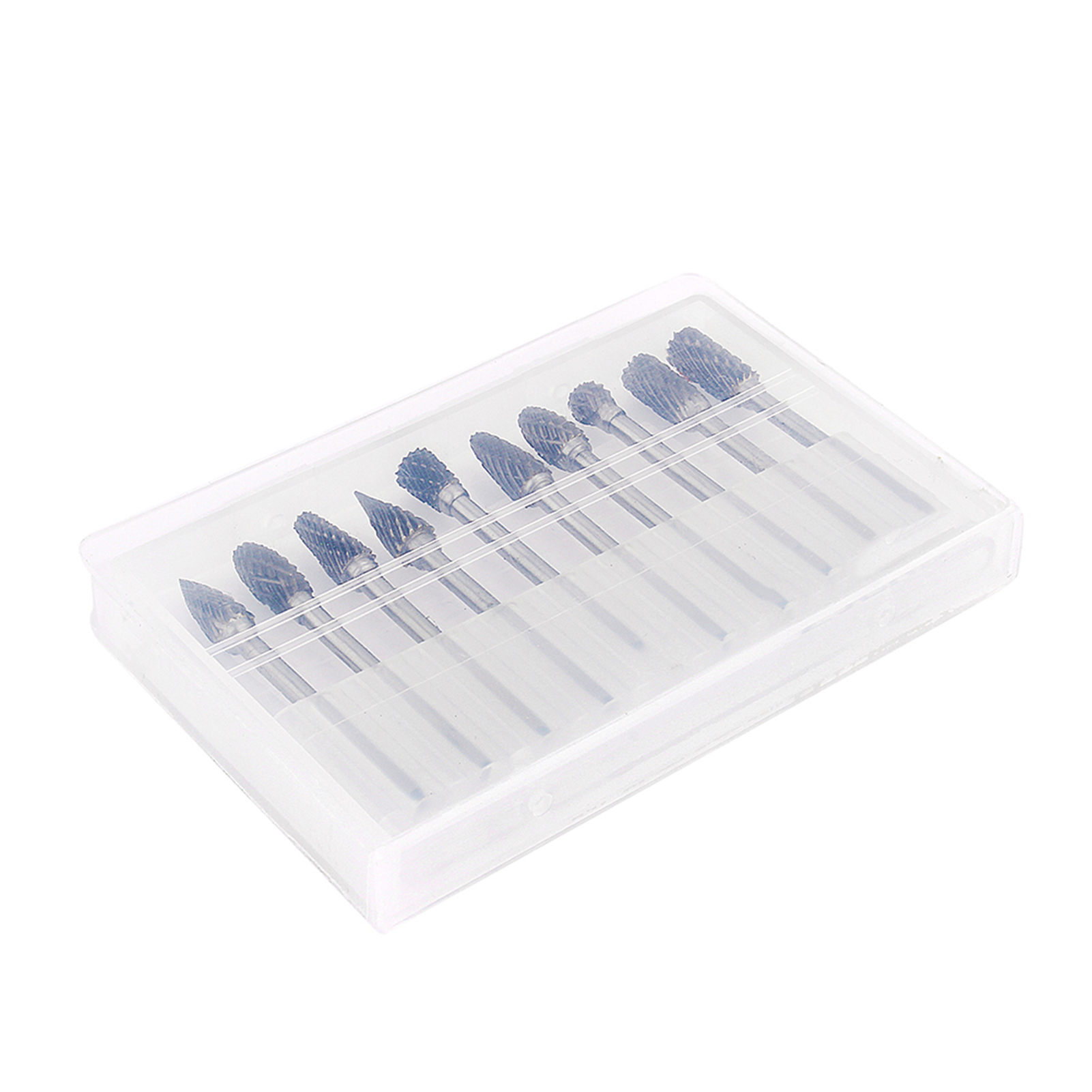 Set Mit 10 Hartmetall-fräsern (3 X 6 Mm) Für Rotationswerkzeuge Wie Dremel. Ideal Für Holz- Und Metallgravuren, Hohe Präzision Und Langlebigkeit.