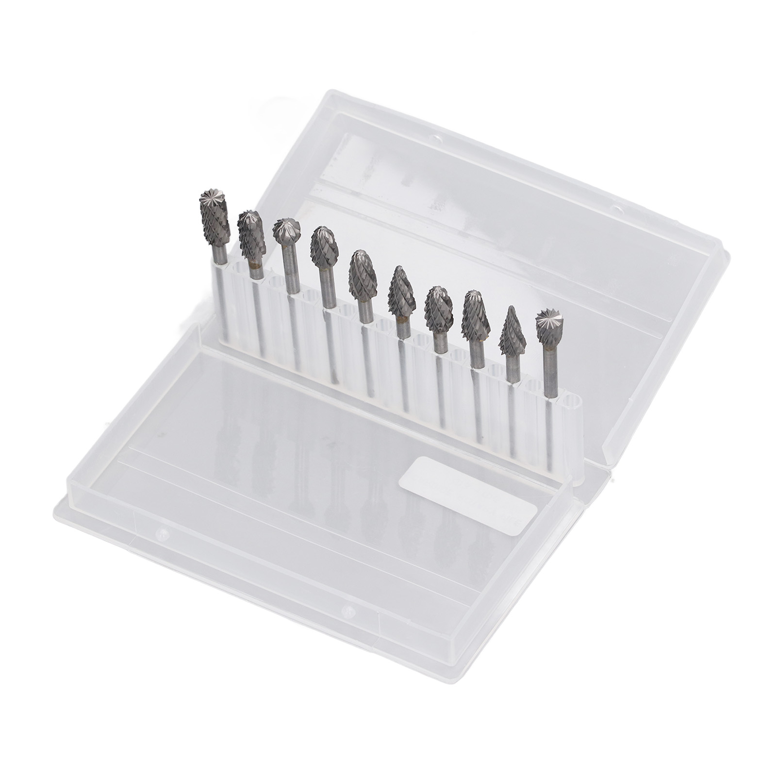 Set Mit 10 Doppelseitig Verzahnten Hartmetall-rotationsfräsern Zum Gravieren, Schleifen Und Entgraten Von Metall, Holz Und Stein – Universelles Rotationswerkzeug