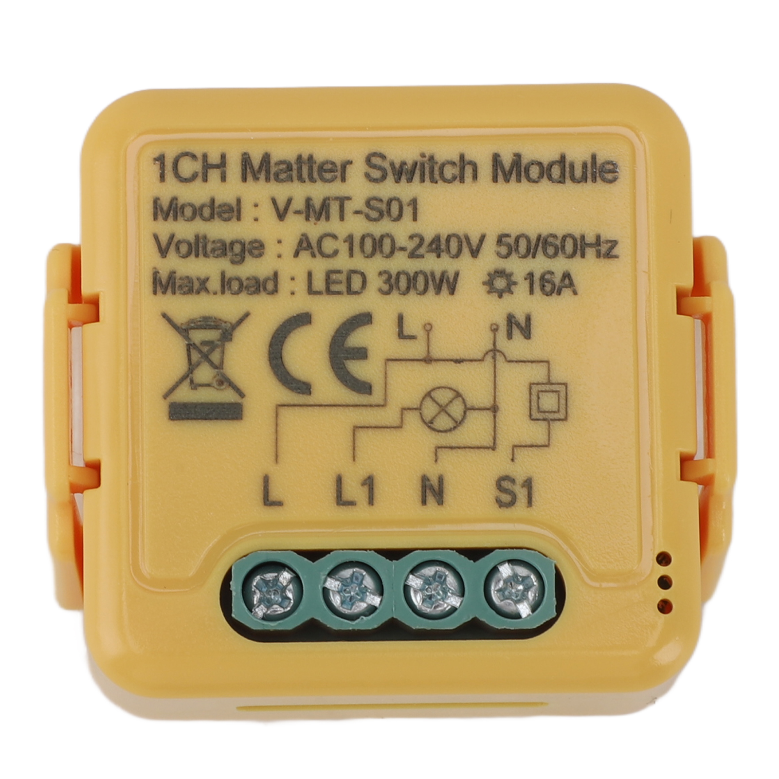 Toivize Matter Wlan 2,4-ghz-smart-schaltermodul Für 300-w-led-beleuchtung, Kompatibel Mit Apple Home Und Google Home, Hub-frei