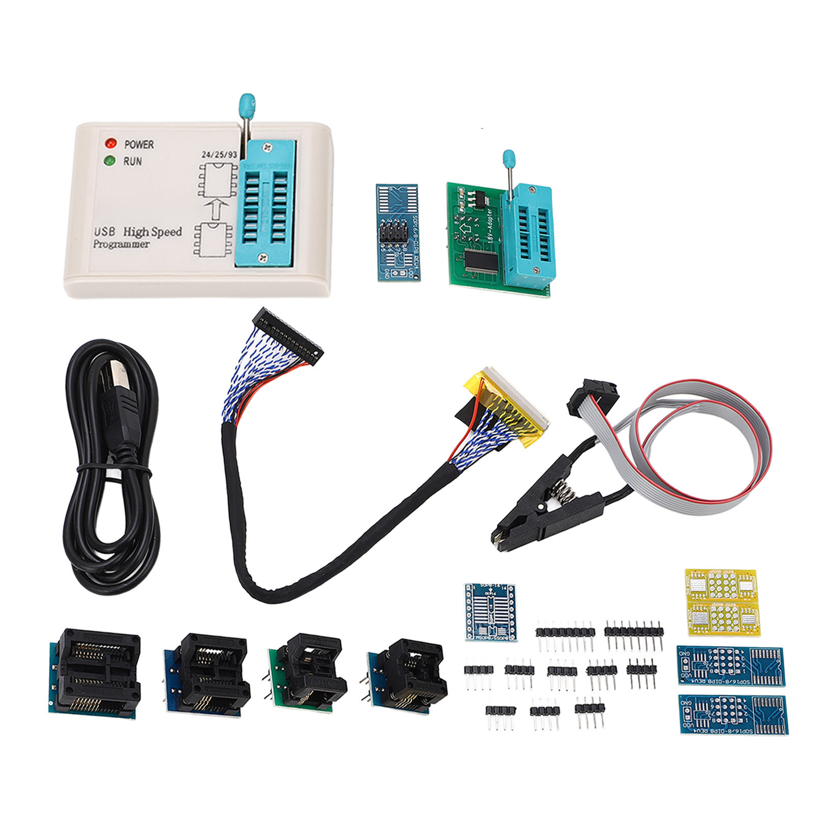 Ezp2019+ High-speed-usb-2.0-spi-flash-programmiergerät Für 24/93/25 Eeprom-bios Mit 12 Mitgelieferten Adaptern