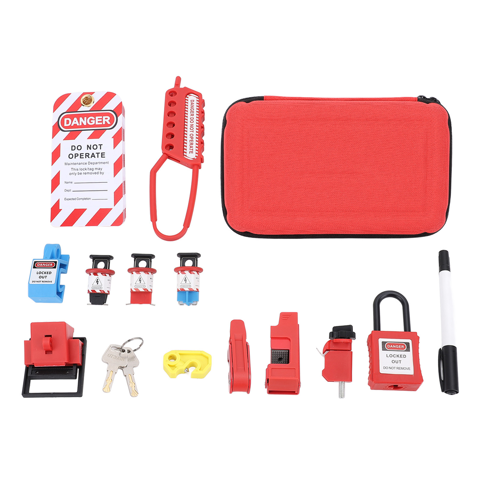 Elektrisches Verriegelungsset Bd-z20 – 8 Schlösser + Mehrpunktriegel + Tasche, Loto-industriesicherung