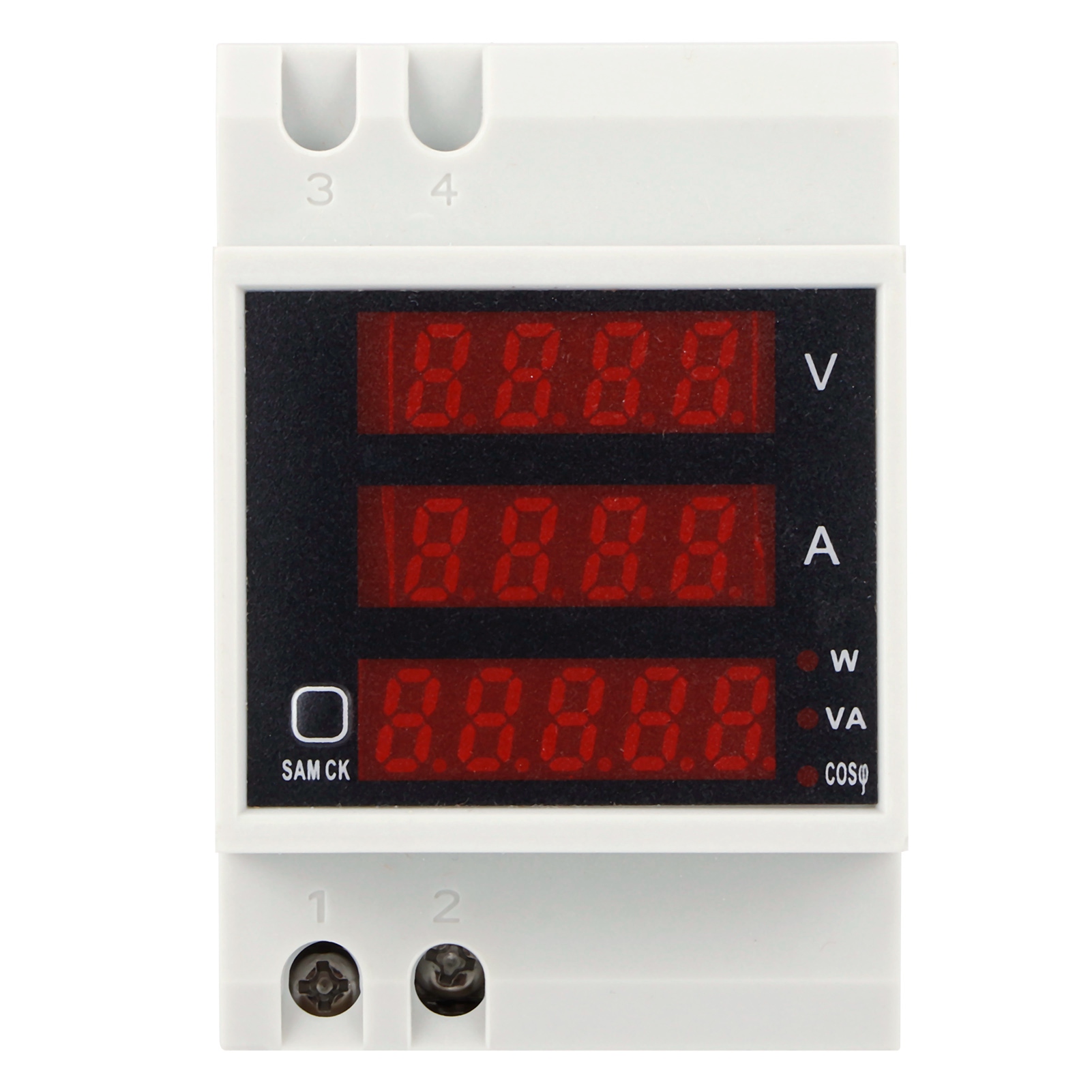 Toivize D52-2048 Din-schienen-energiezähler, Digitale Spannungs-, Strom- Und Leistungsfaktormessung, Präzises Lcd-display