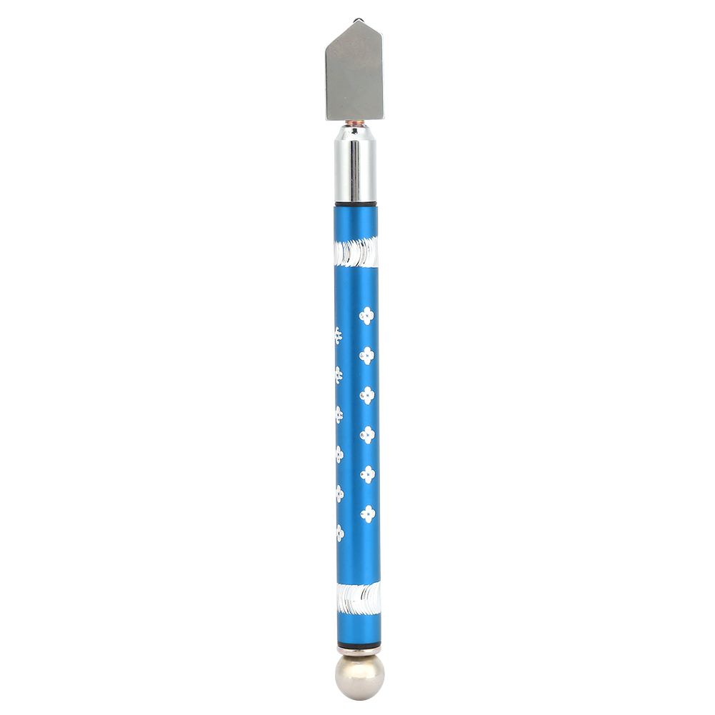 Manueller Glasschneider Mit Hartmetallscheibe, Ergonomischem Blauen Aluminiumgriff Für Glas Und Spiegel 6–12 Mm, Präzisionswerkzeug