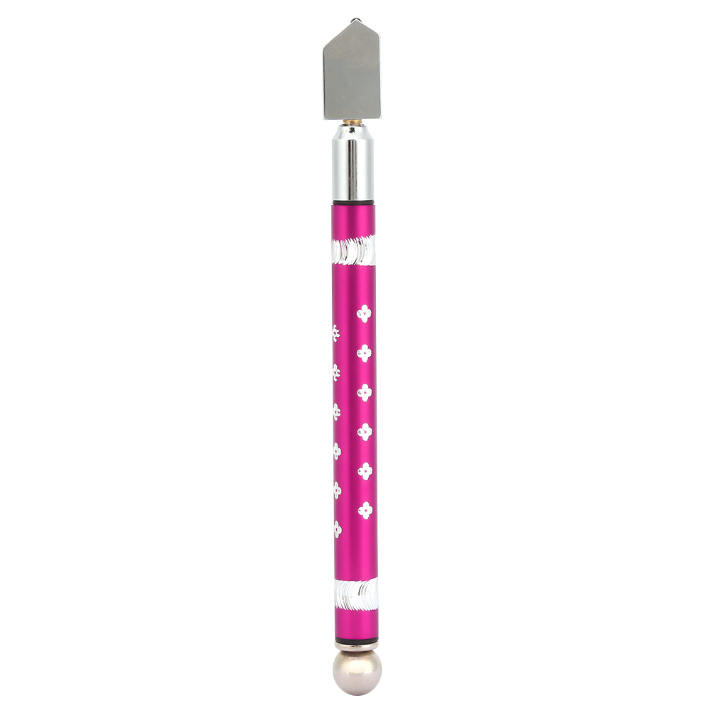 Professioneller Glasschneider, Hartmetallscheibe, Ergonomischer Aluminiumgriff, Lila, Präzisionswerkzeug Für Glas Und Spiegel 6–12 Mm