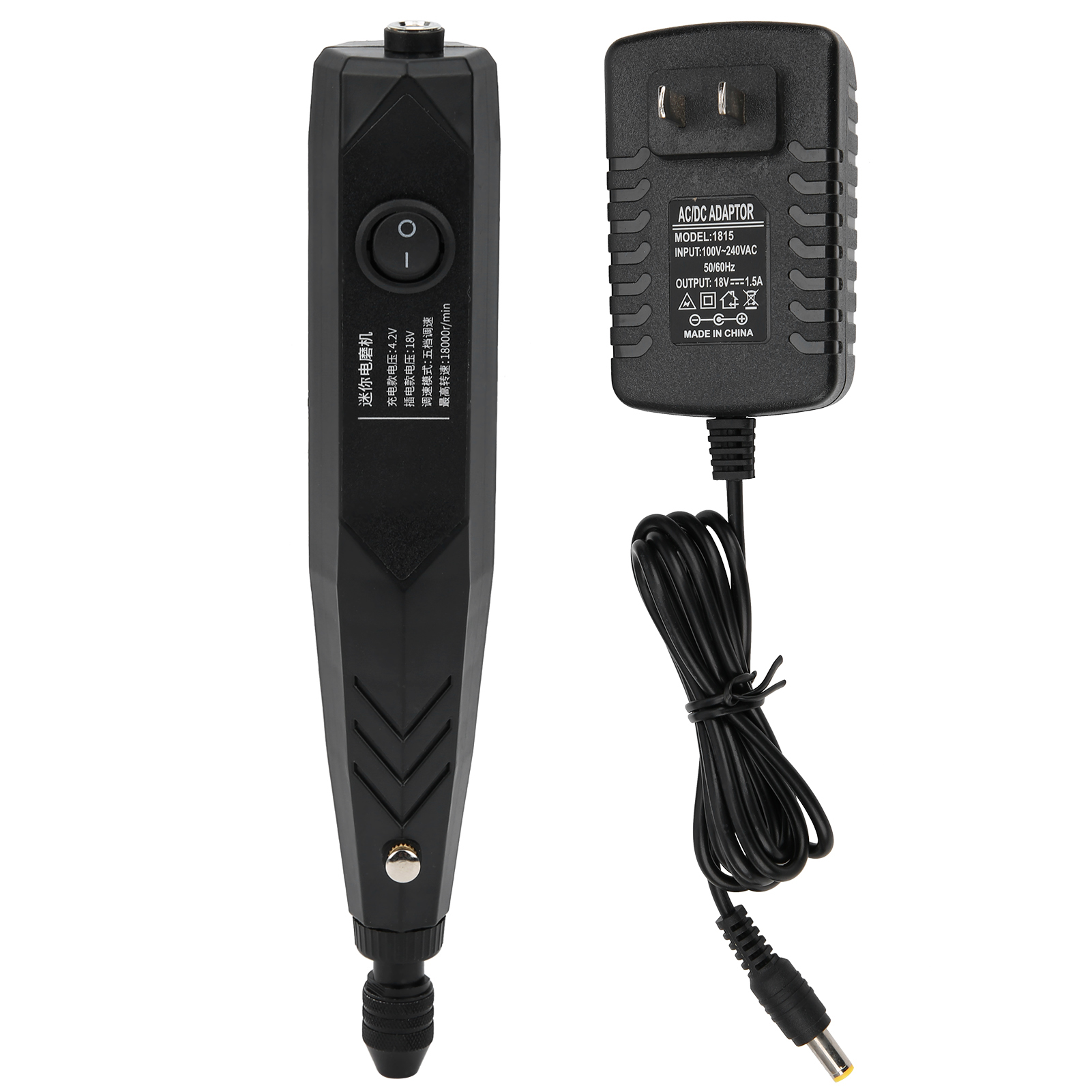 Toivize Lxgd-006 Mini-elektrobohrmaschine Mit Gravierstift Für Aluminium, Schwarz, 18000 U/min Für Holz Und Metall