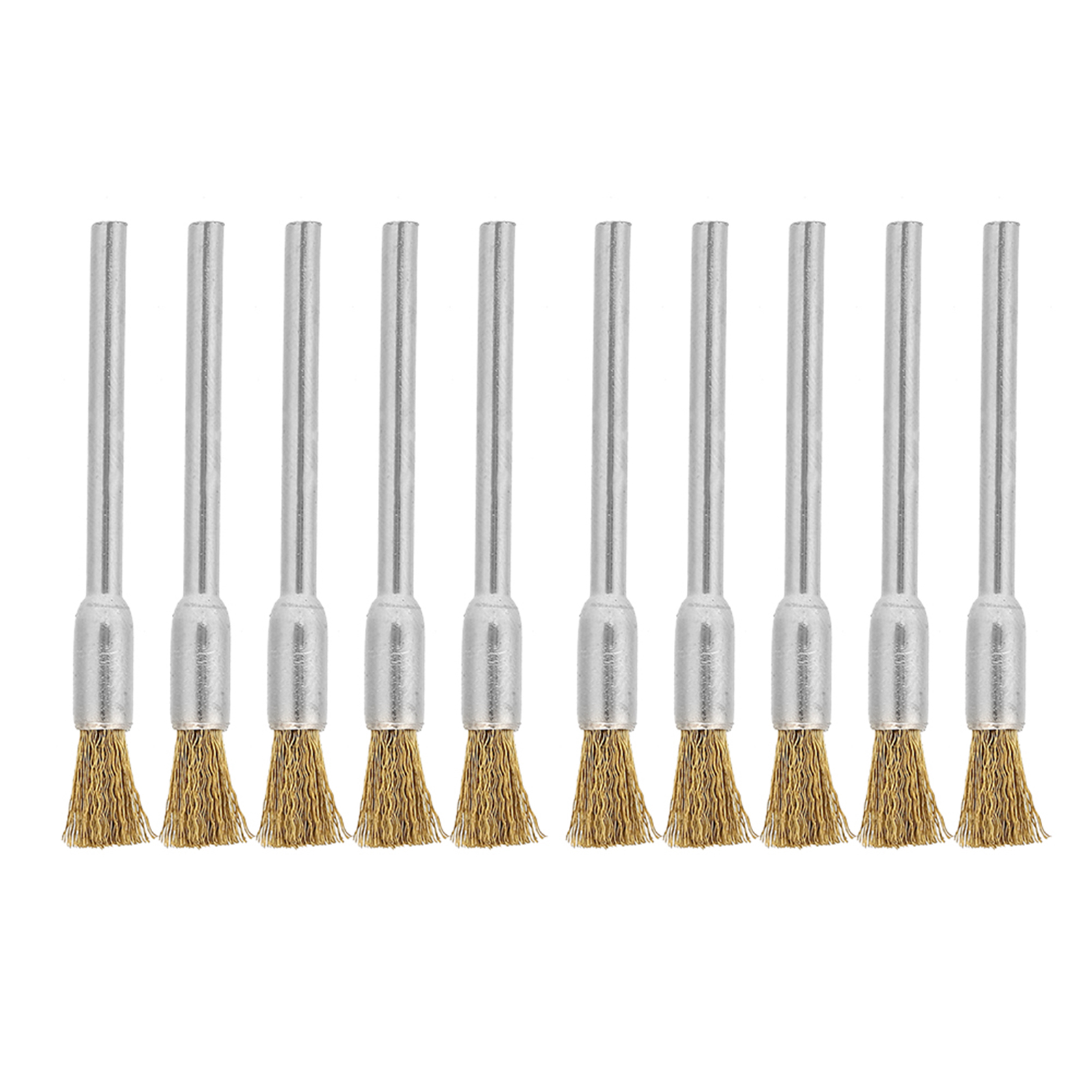 Toivize Kupferdrahtbürste Für Winkelschleifer – 10er-pack, 3 Mm Schaft, 3 X 5 Mm, Zum Polieren Von Metall, Holz Und Stein