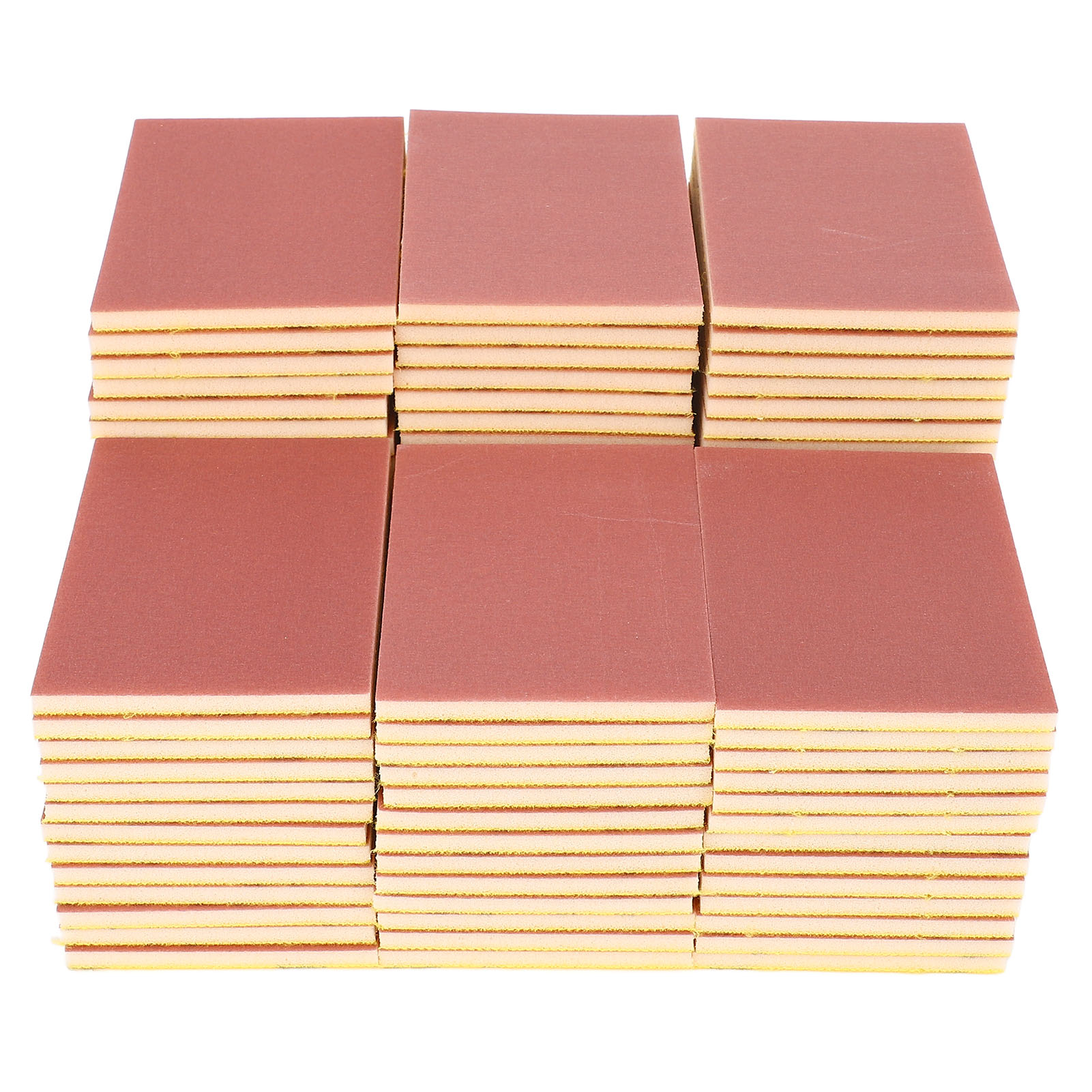 Packung Mit 100 Schleifschwämmen, Körnung 1200, Waschbar Und Wiederverwendbar Für Metall, Holz Und Gips, Ultrafeines Finish