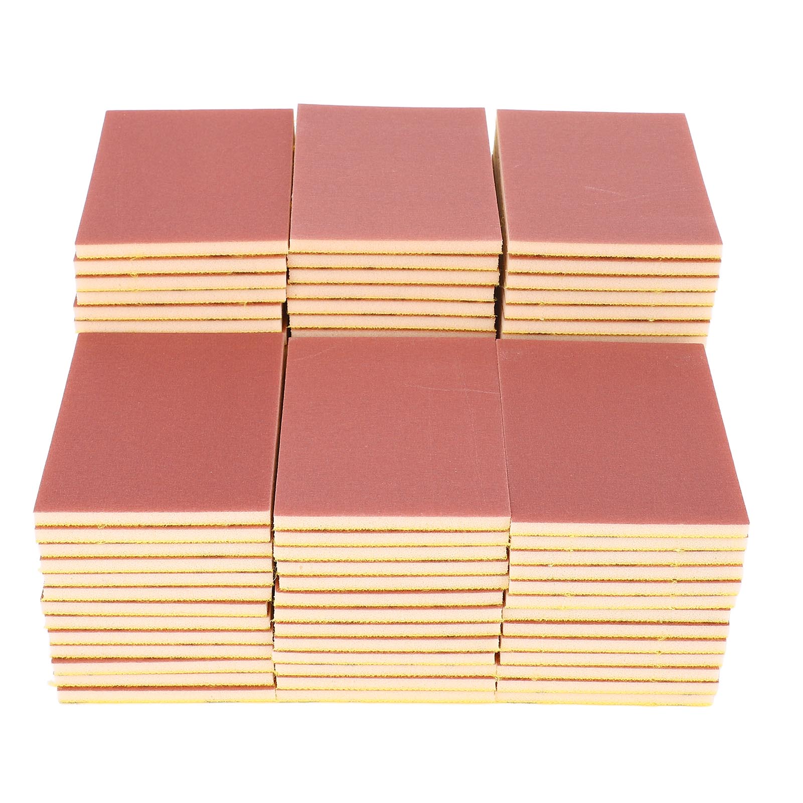 Packung Mit 100 Schwammschleifklötzen, Körnung 400, 7,5 X 10 Cm, Für Feines Trocken- Oder Nassschleifen Von Holz, Metall, Gips, Möbeln Und Heimwerkerprojekten