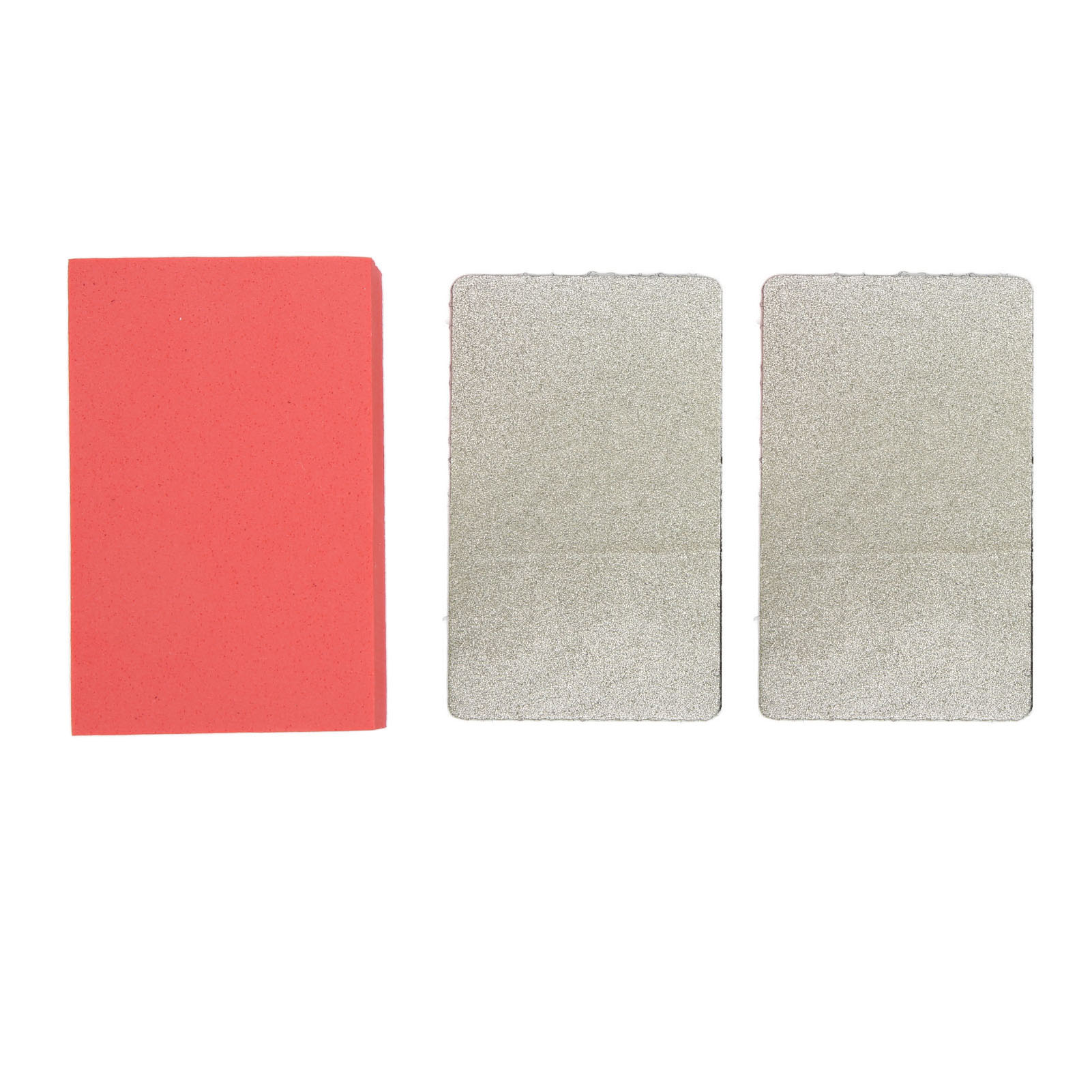 Diamant-handschleifblock (körnung 120) – 2 Stück – 96 X 60 Mm, Weiche Schaumstoffunterlage Für Beton, Glas, Marmor Und Granit