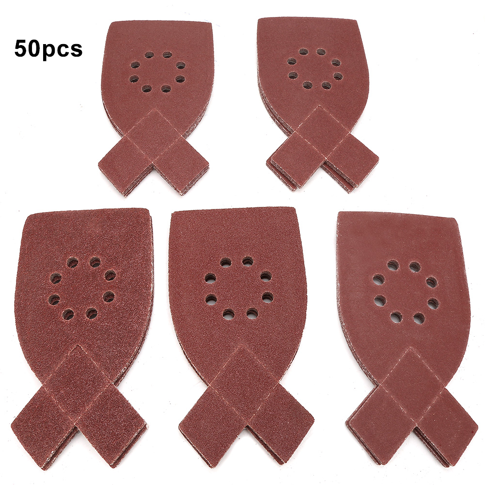 Schleifpapier In Hasenohrform, 105 X 175 Mm, 50 Stück, Körnung 40–120, Aluminiumoxid, Zum Präzisen Schleifen Von Holz Und Metall